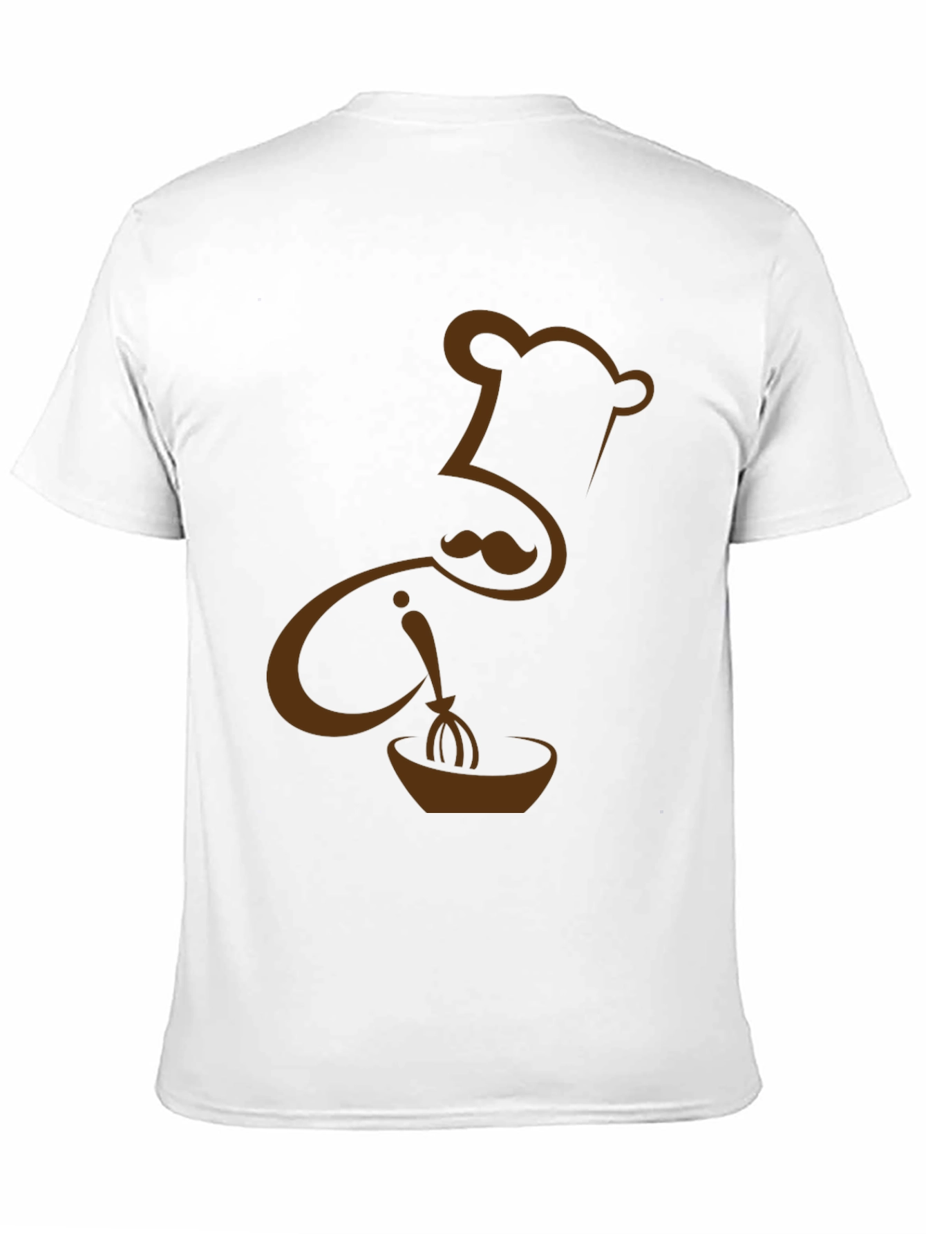 Chef Hat Mustache Whisk Graphic T-Shirt