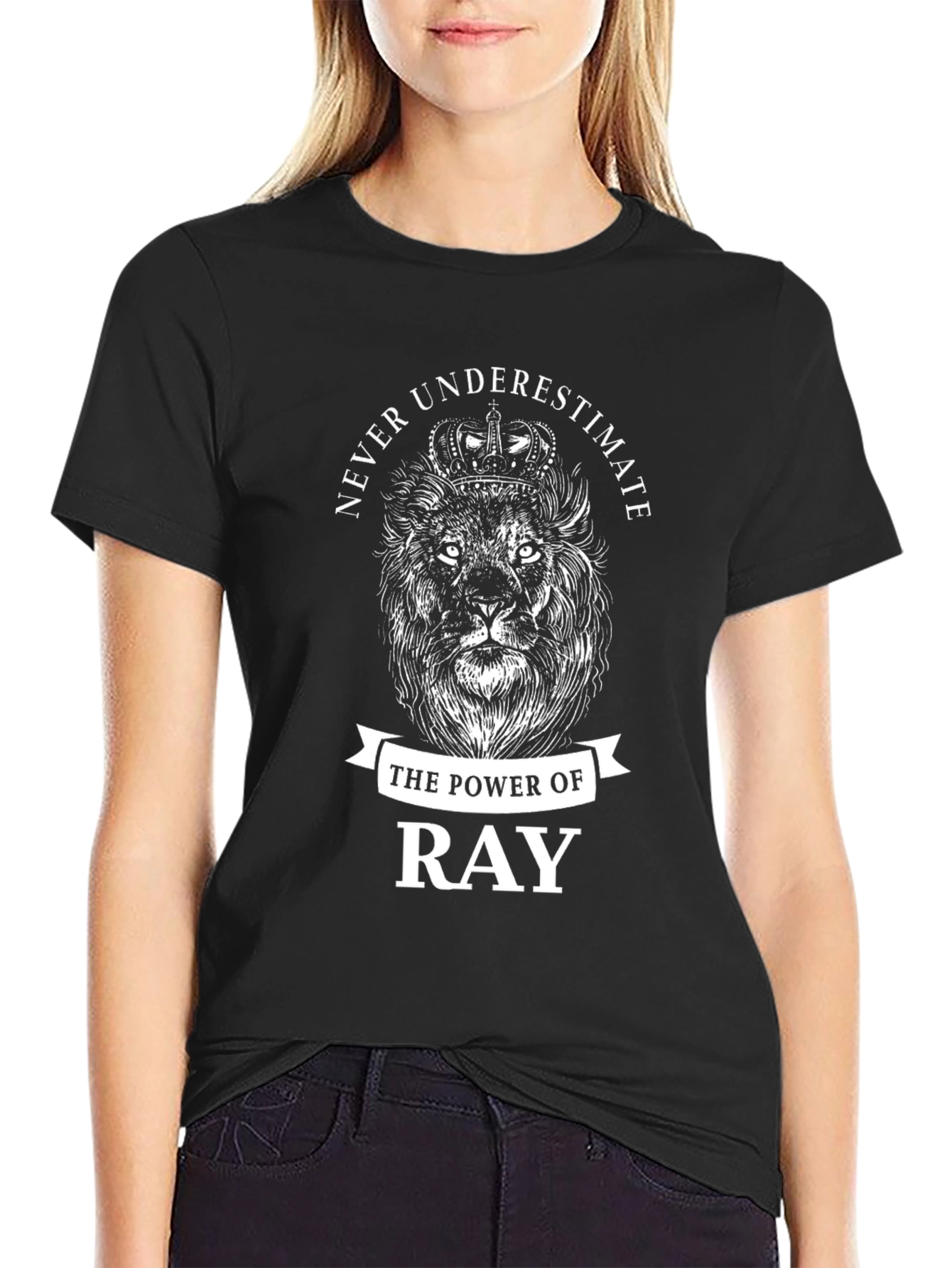 Power of Ray Lion Graphic T-Shirt
