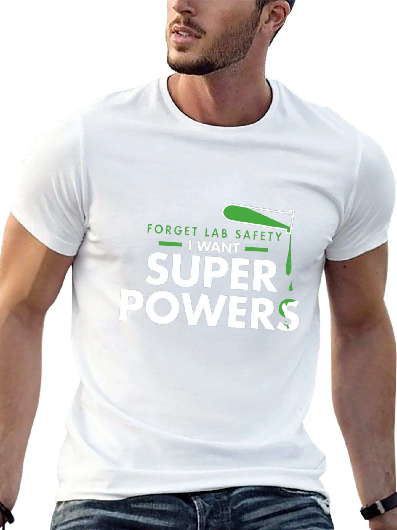 Forget Lab Safety I Want Superpowers Black T-Shirt