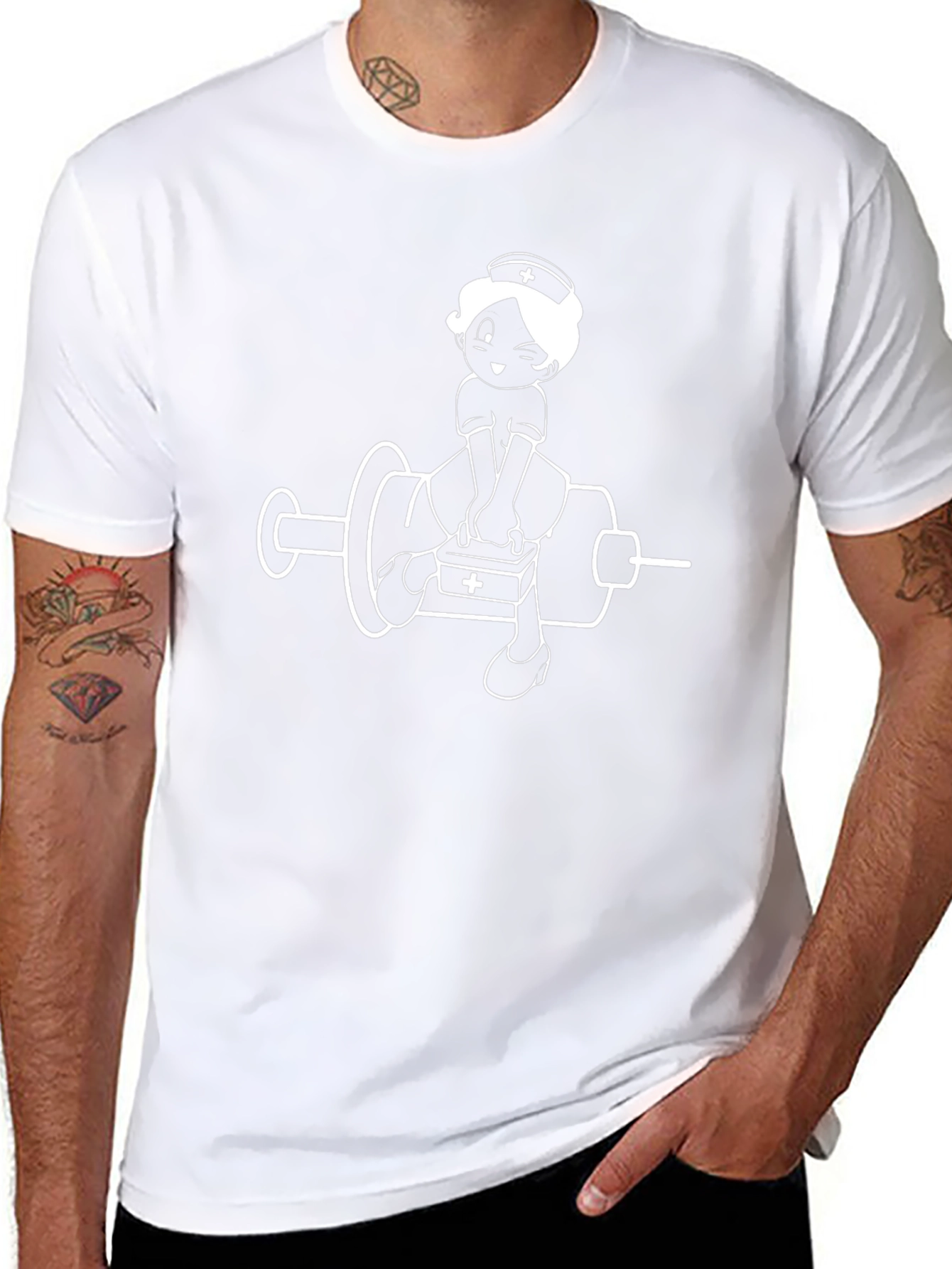 Nurse Injector Graphic Tee - Black