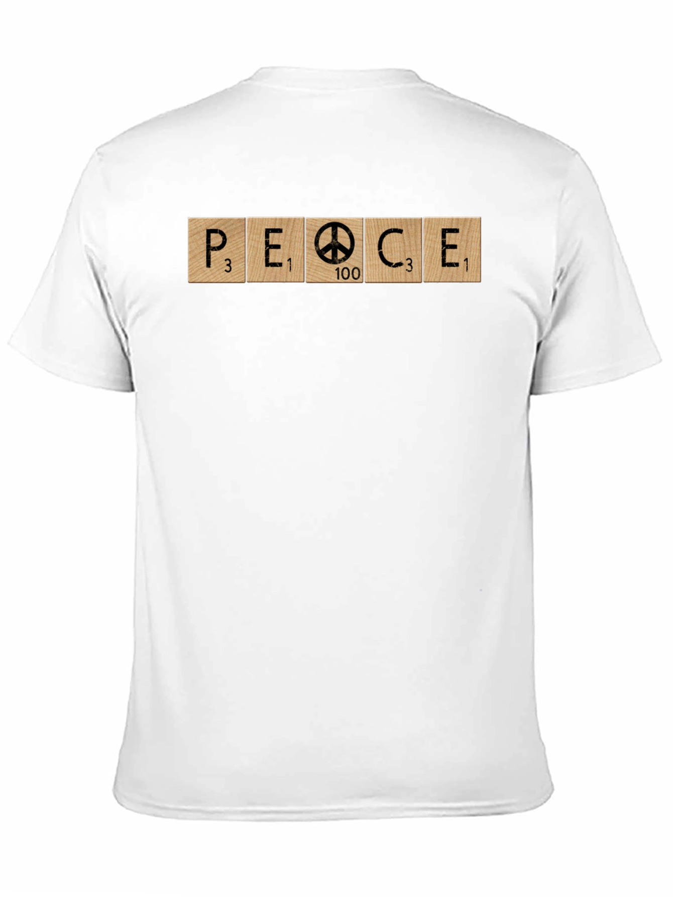 Peace Symbol Word Tile Graphic Tee - Unisex