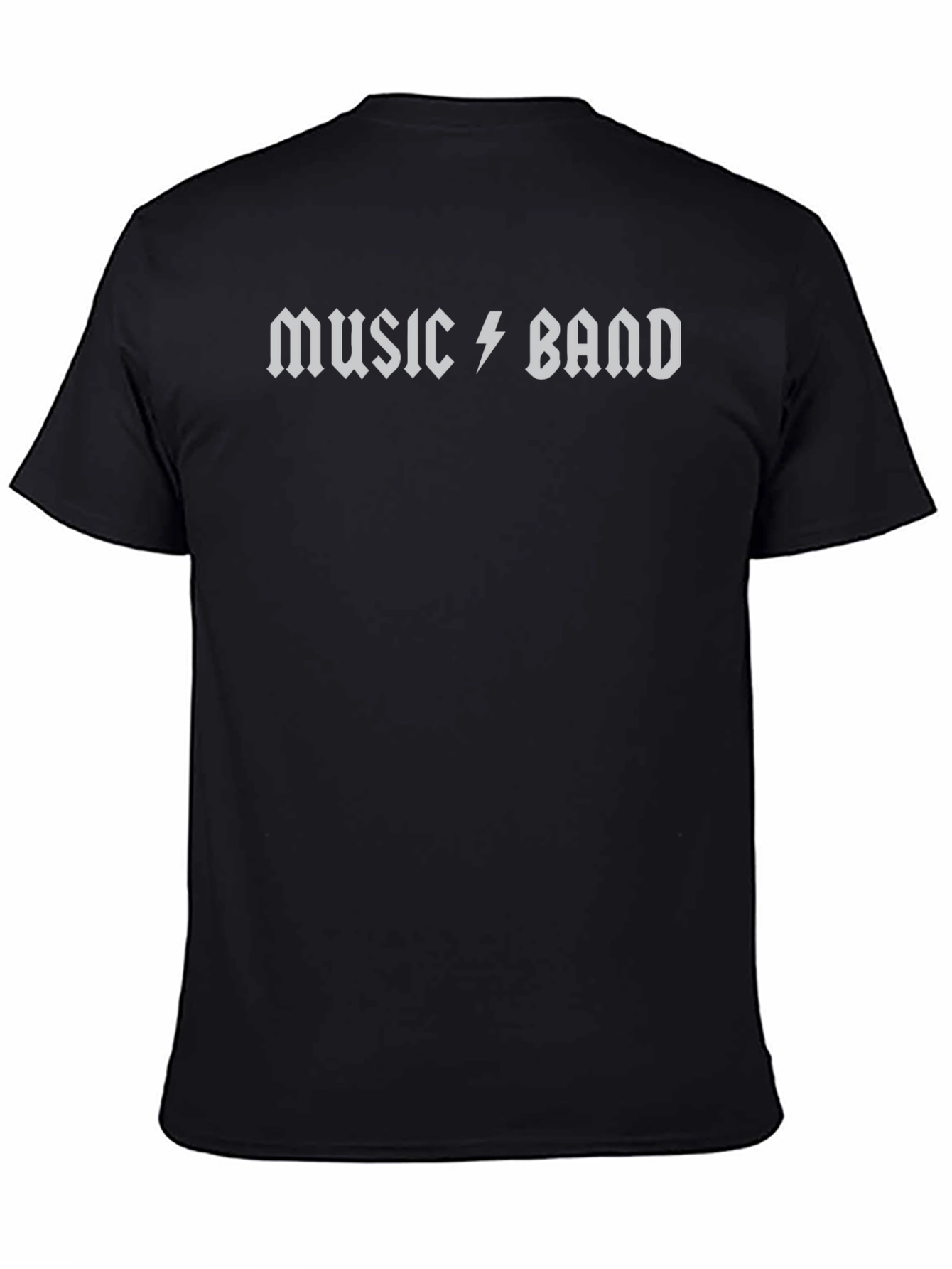 Music Band Graphic Black T-Shirt