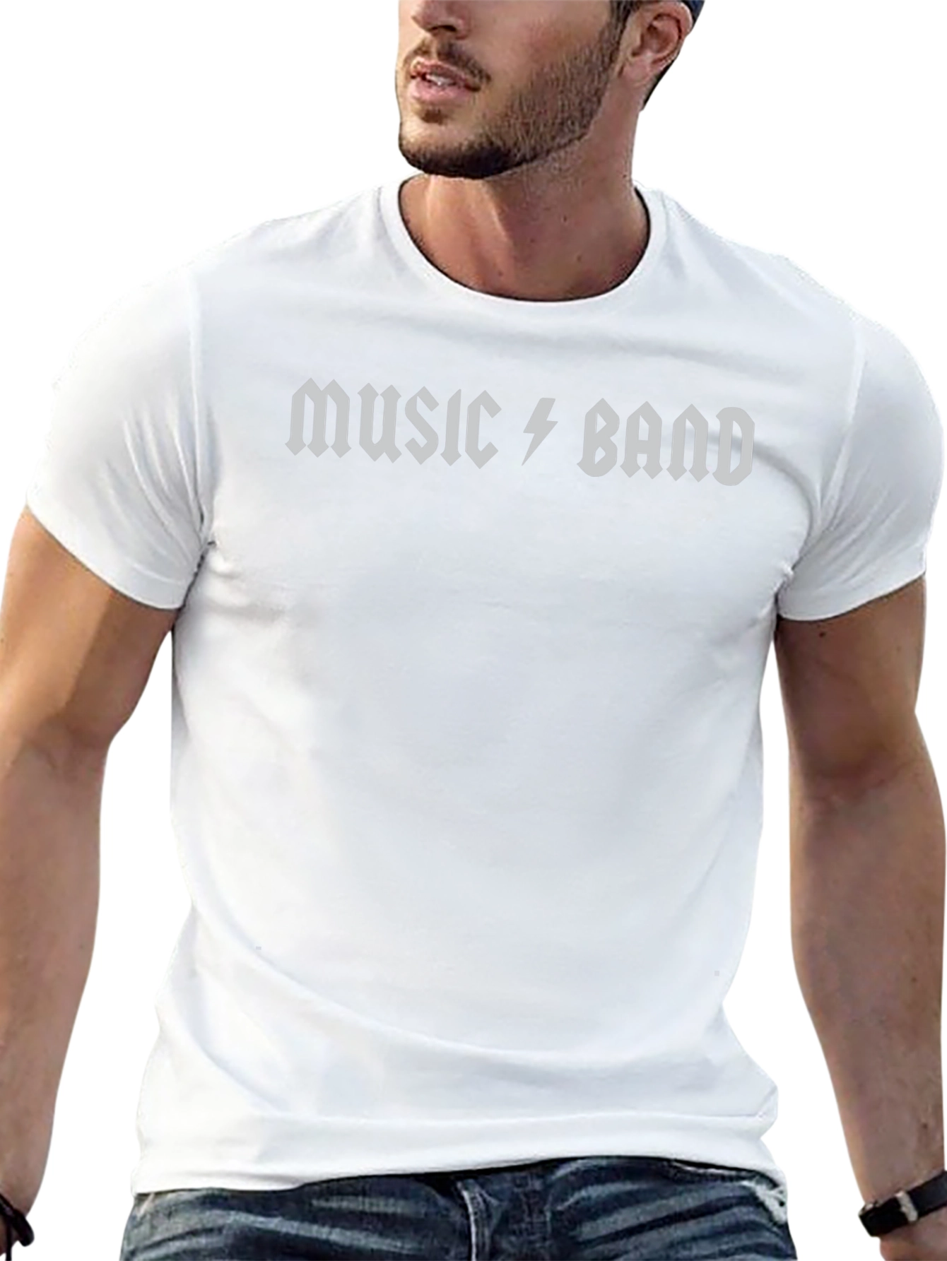 Music Band Graphic Black T-Shirt