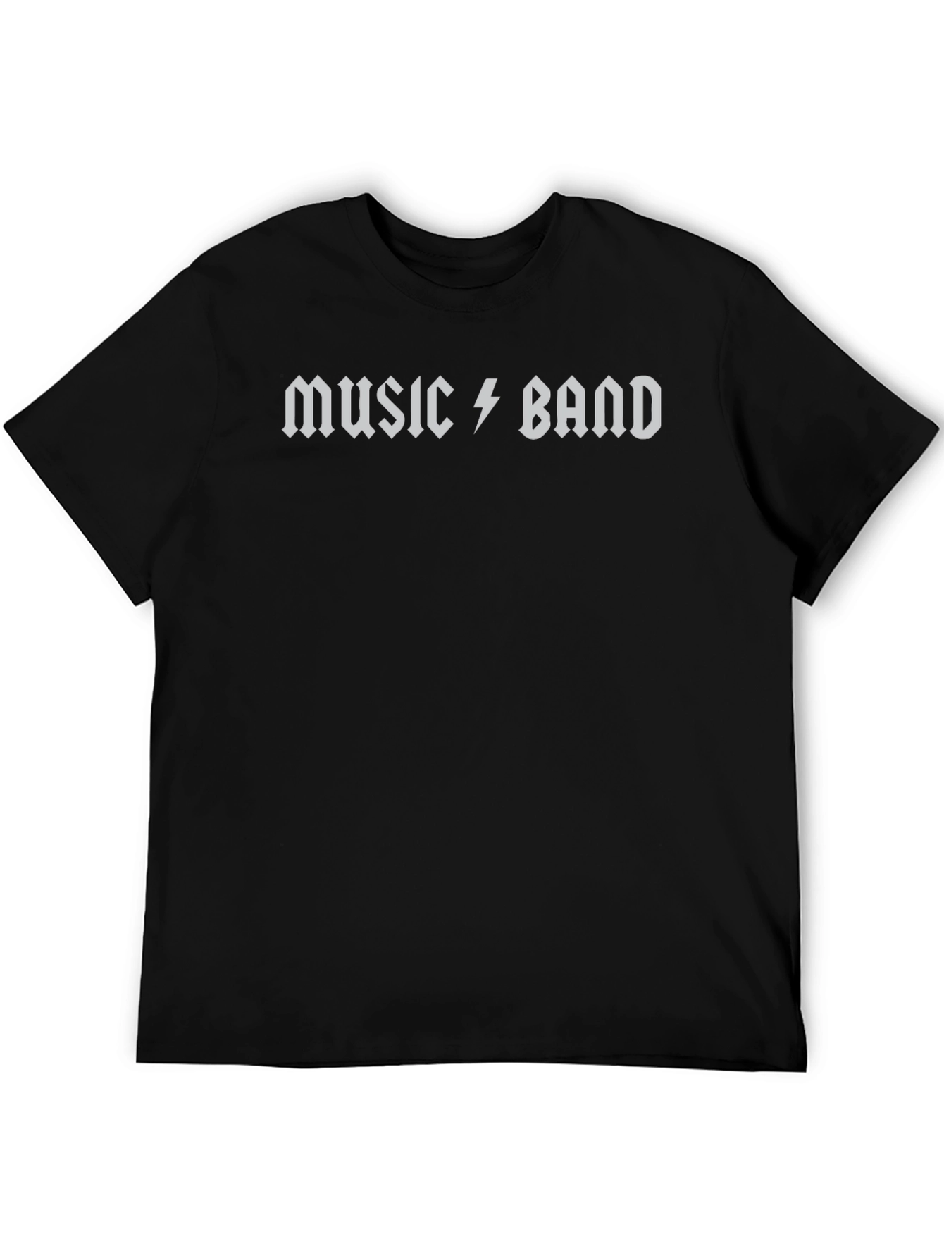 Music Band Graphic Black T-Shirt