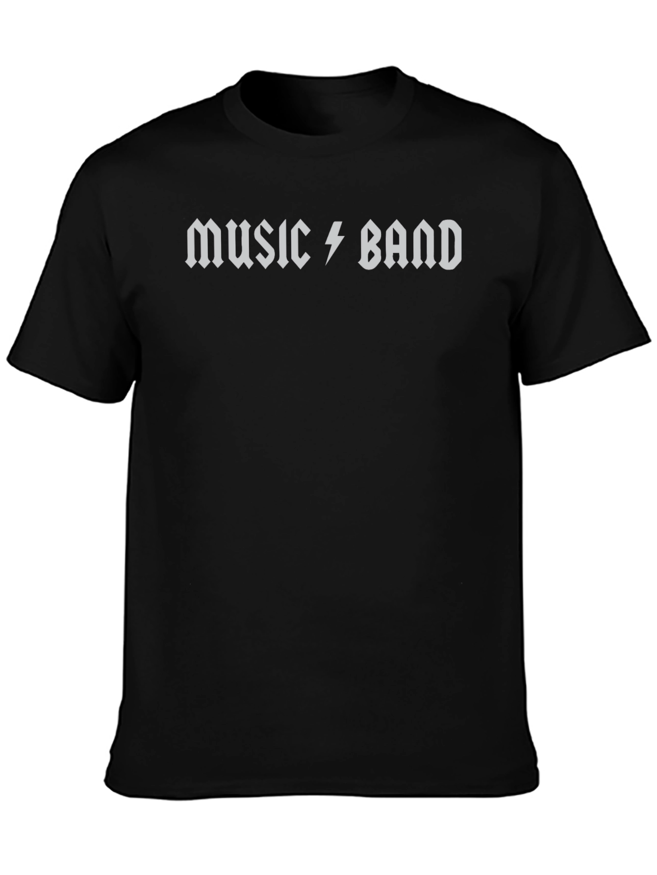 Music Band Graphic Black T-Shirt