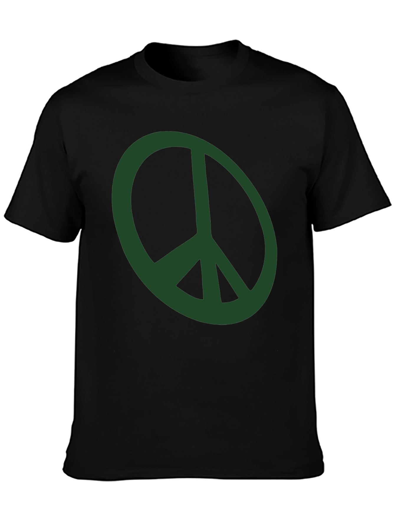Peace Symbol Graphic Tee - Mens Black T-Shirt