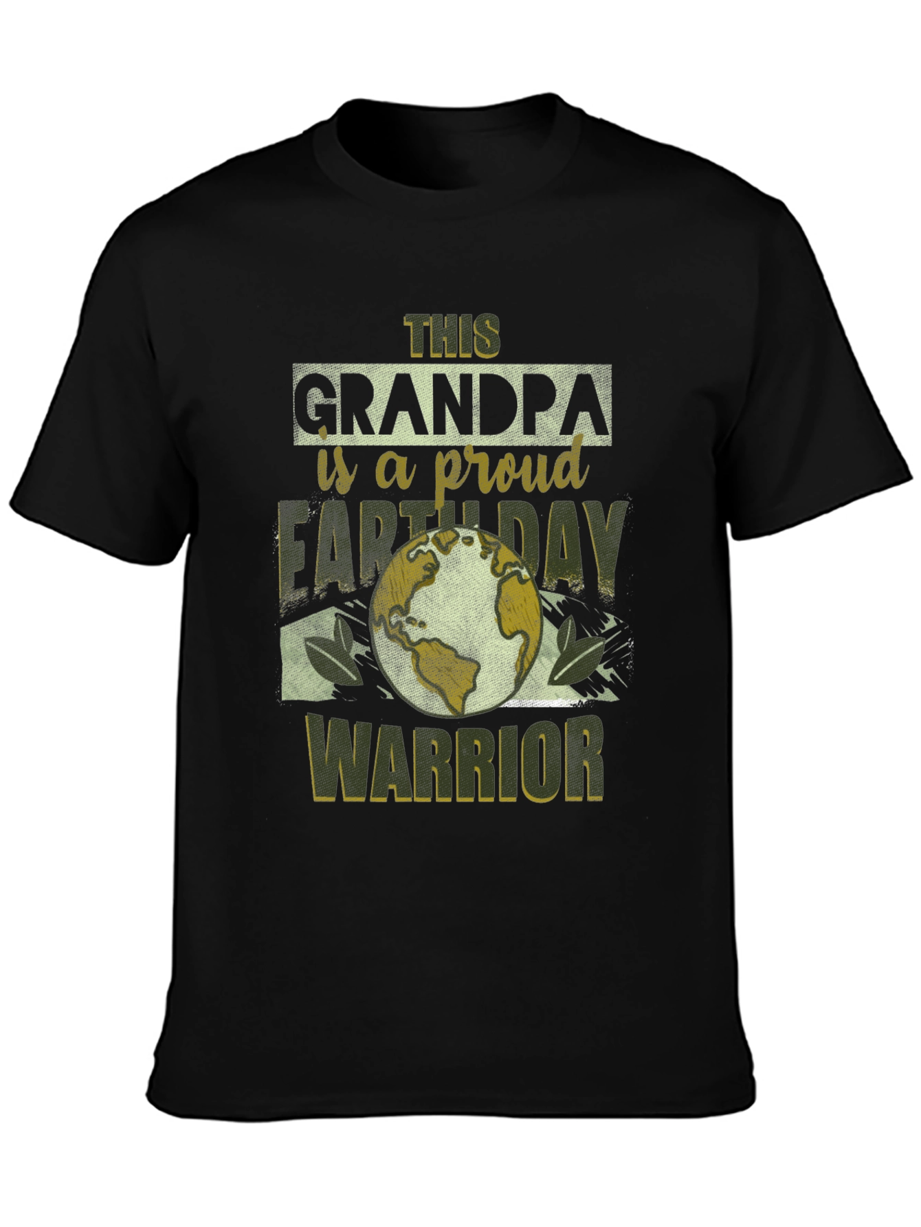 Grandpa Earth Day Warrior Graphic Tee