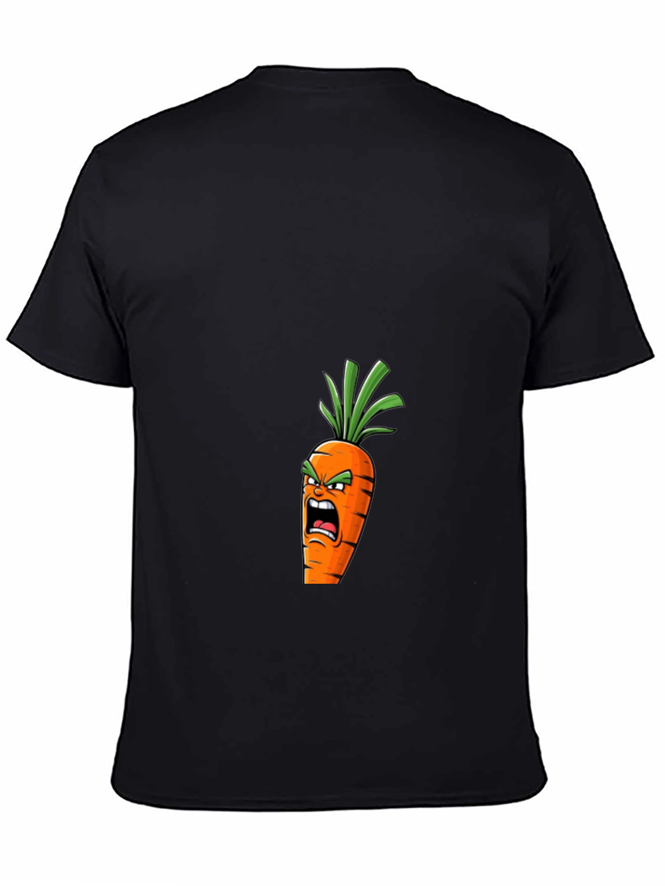 Angry Carrot Graphic T-Shirt - Black