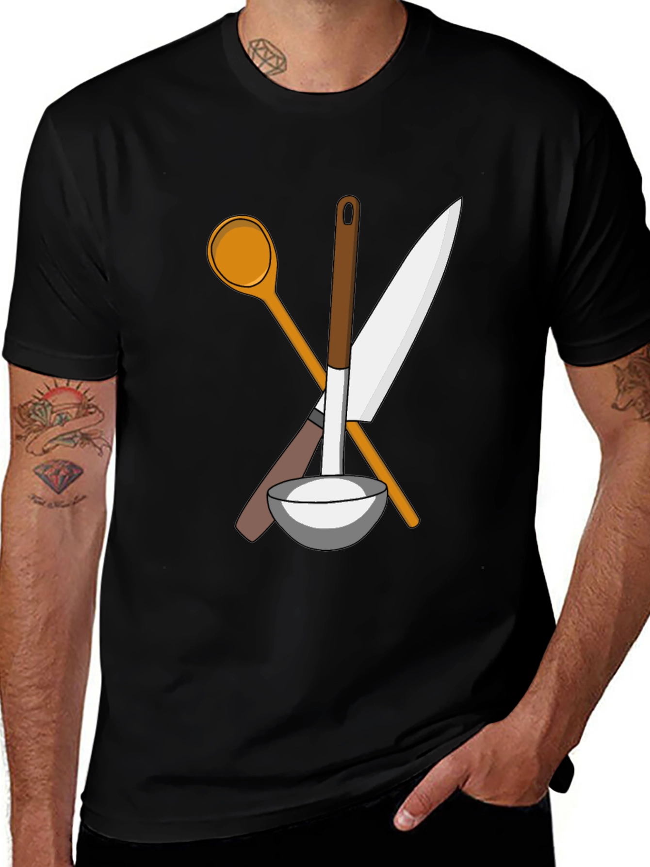 Chefs Tools Graphic T-Shirt - Black