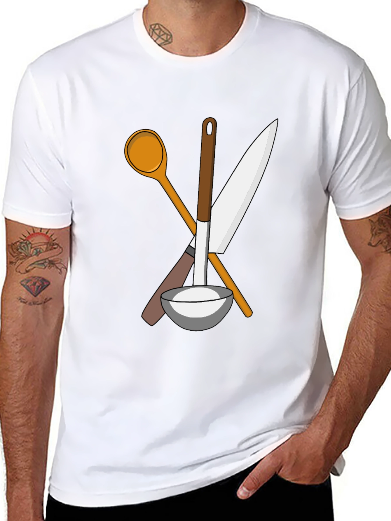 Chefs Tools Graphic T-Shirt - Black