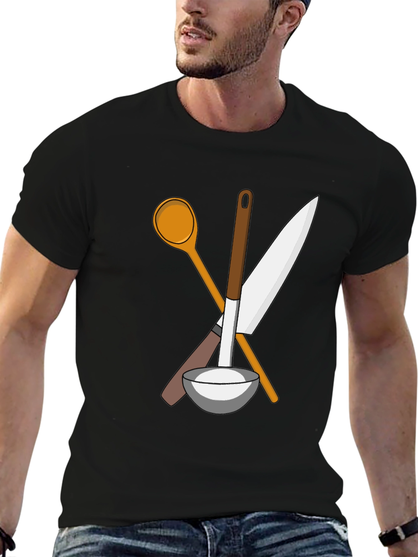 Chefs Tools Graphic T-Shirt - Black