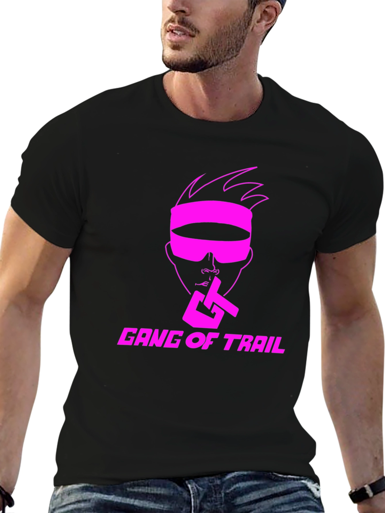 Gang of Trail T-Shirt - Pink Graphic Print