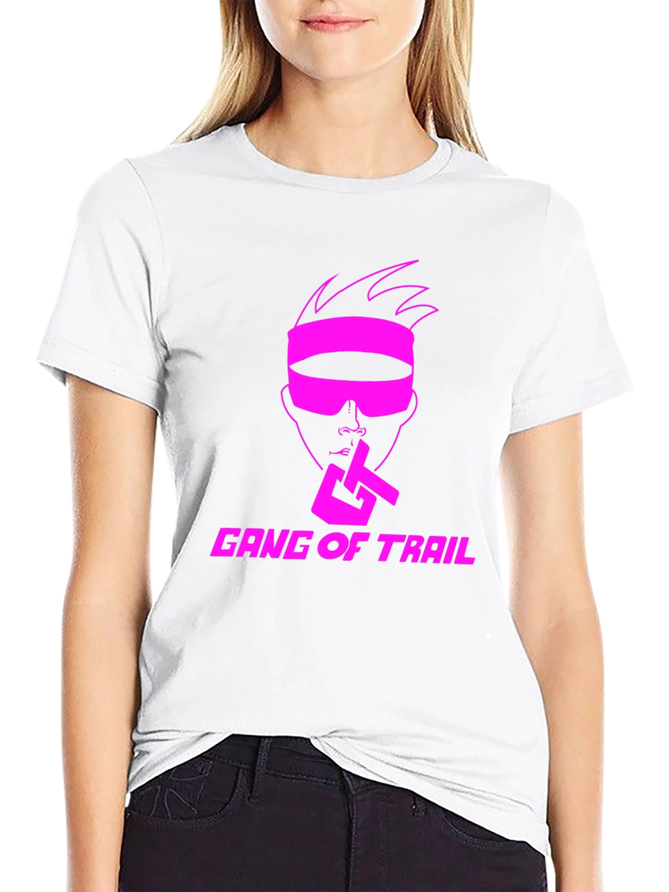 Gang of Trail T-Shirt - Pink Graphic Print