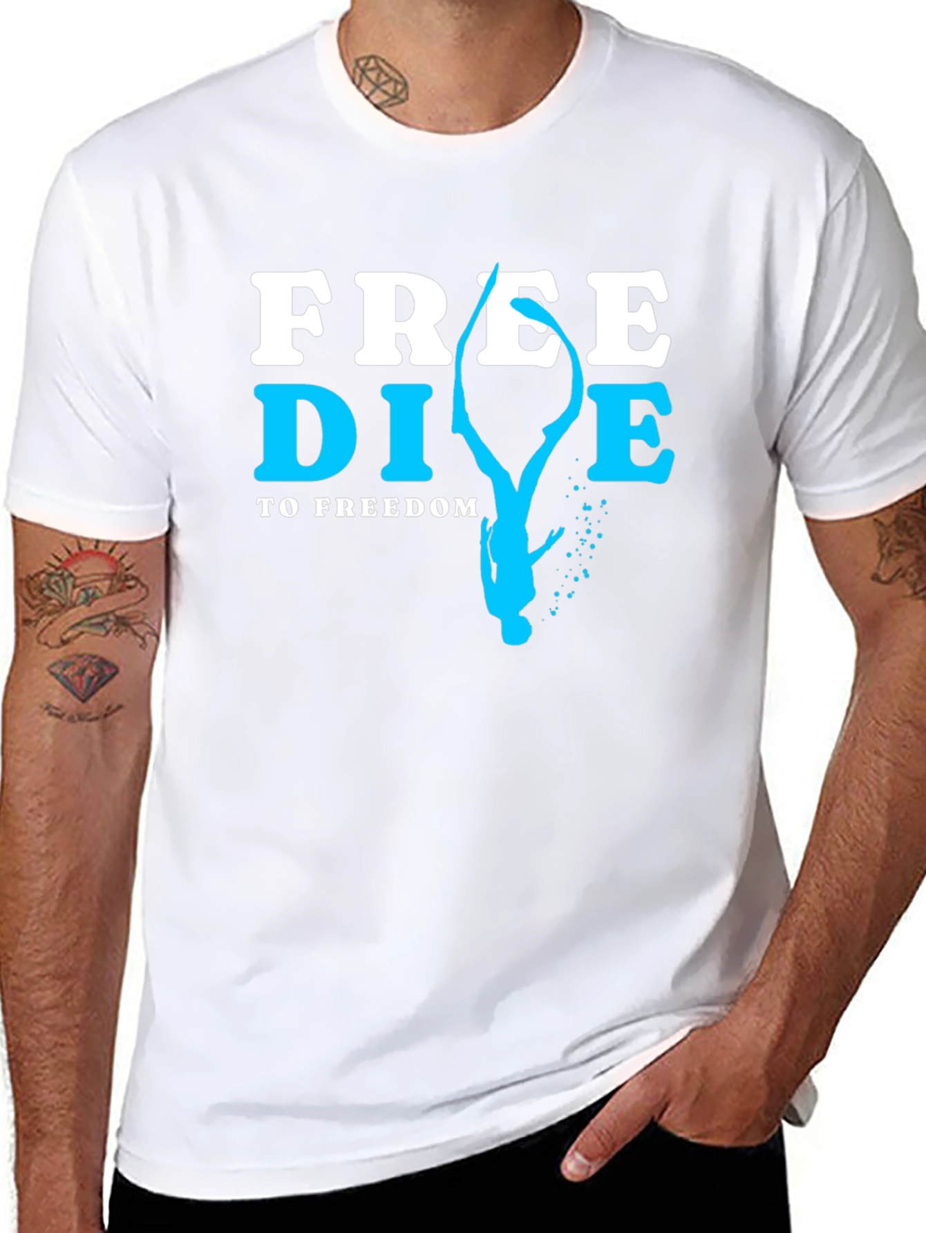 Free Dive T-Shirt - Diving To Freedom