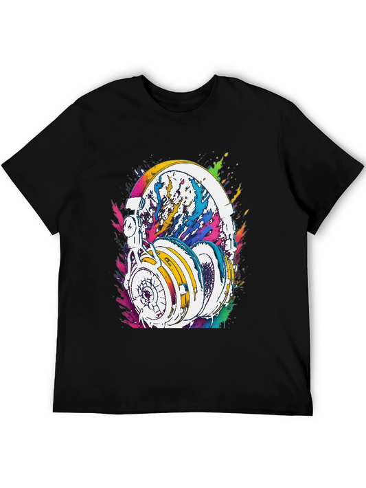 Colorful Headphones Graphic Tee