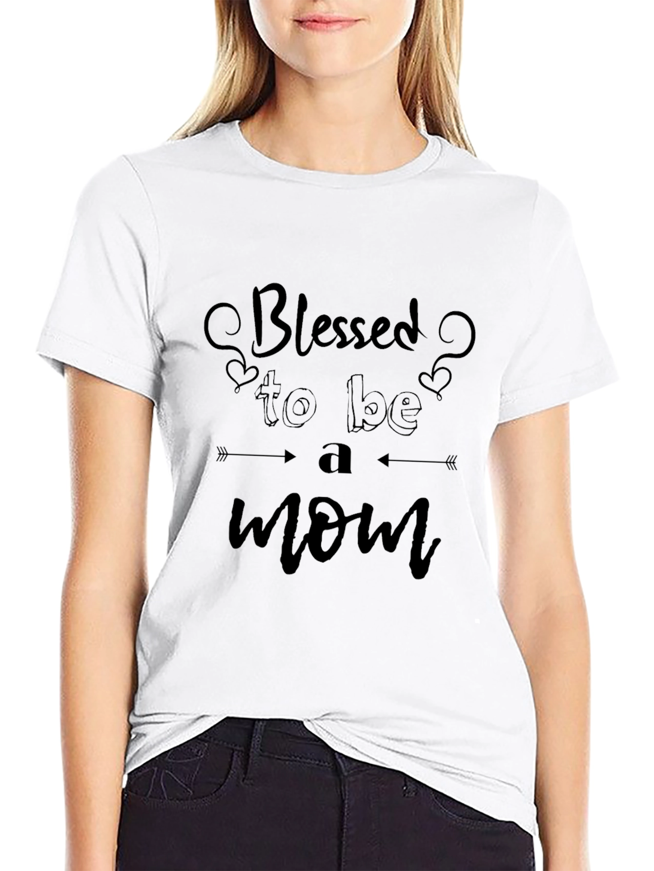 Blessed to be a Mom Graphic T-Shirt