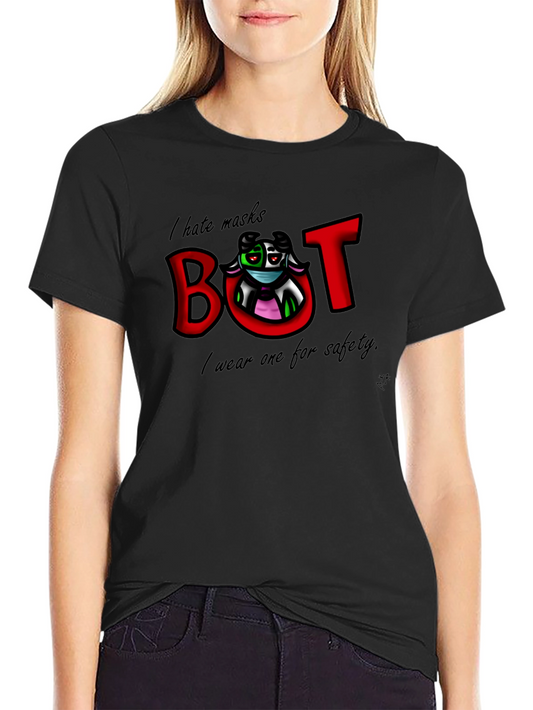 Humorous Mask T-Shirt - I Hate Masks BUT Safety First
