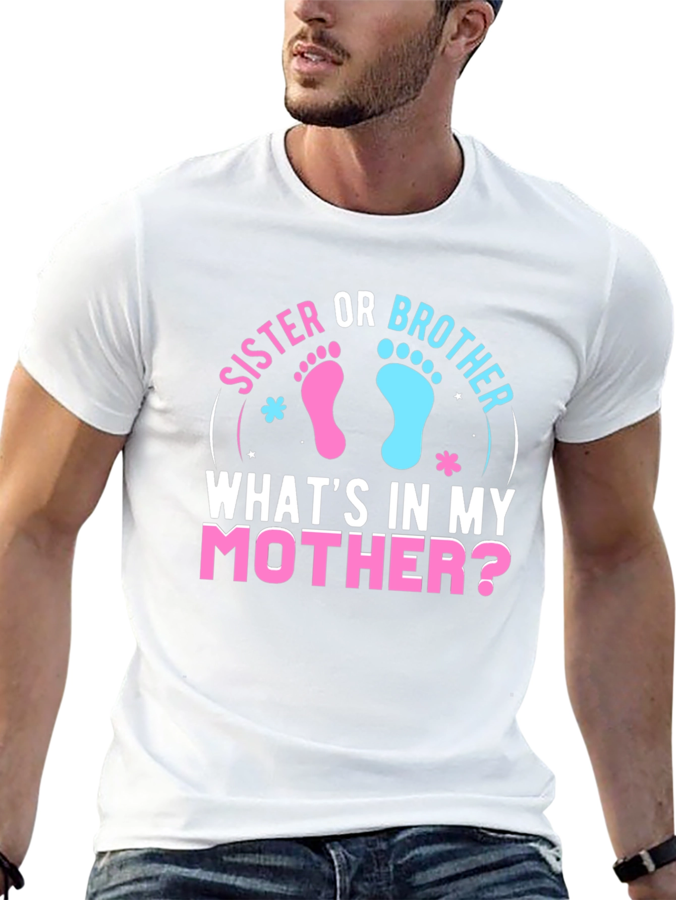 Sister Or Brother Gender Reveal T-Shirt
