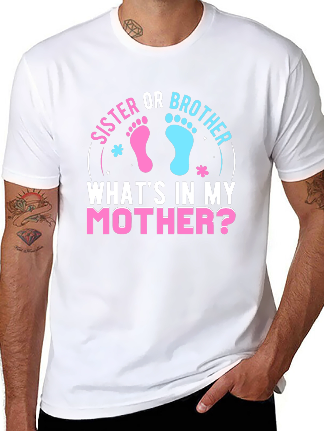 Sister Or Brother Gender Reveal T-Shirt