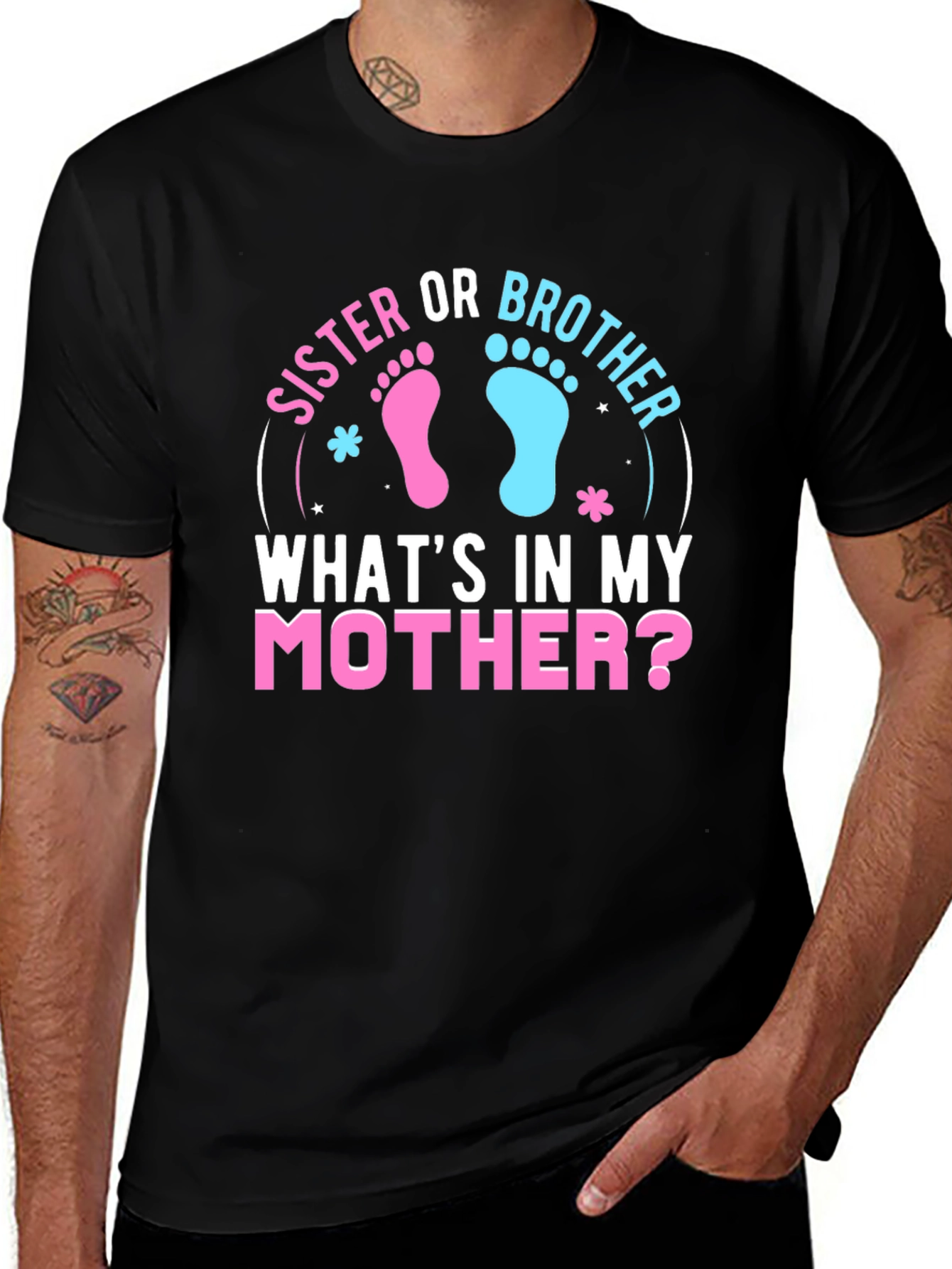 Sister Or Brother Gender Reveal T-Shirt