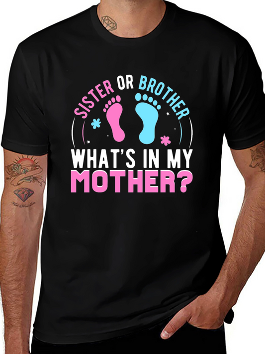 Sister Or Brother Gender Reveal T-Shirt