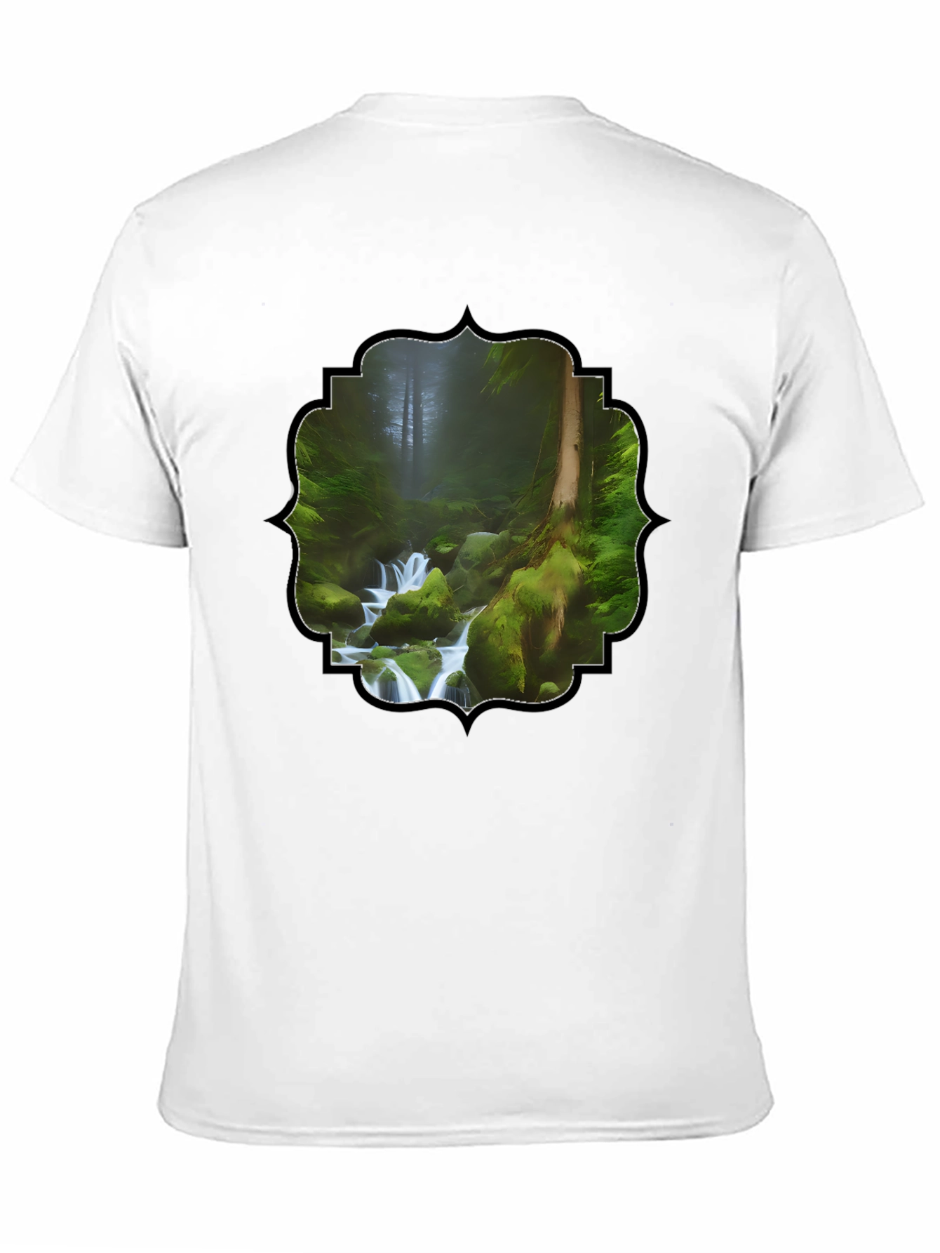 Forest Stream Graphic T-Shirt - Nature Lover Tee