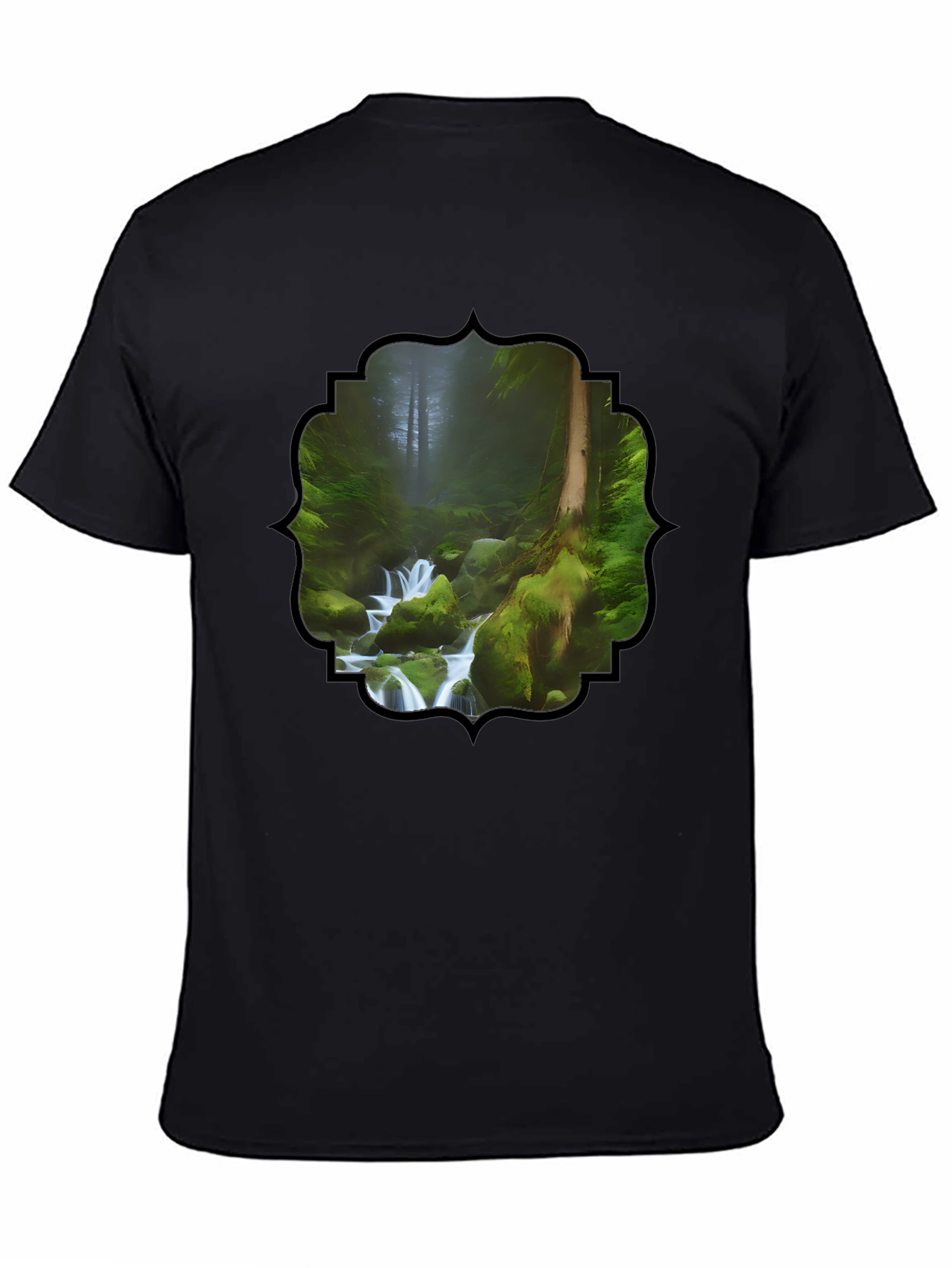 Forest Stream Graphic T-Shirt - Nature Lover Tee