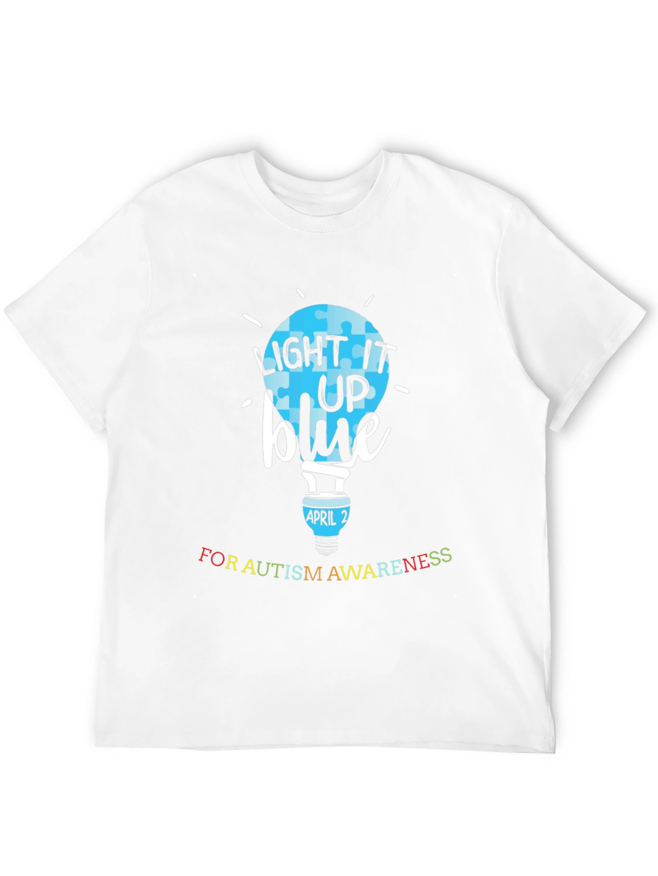 Autism Awareness T-Shirt - Light It Up Blue
