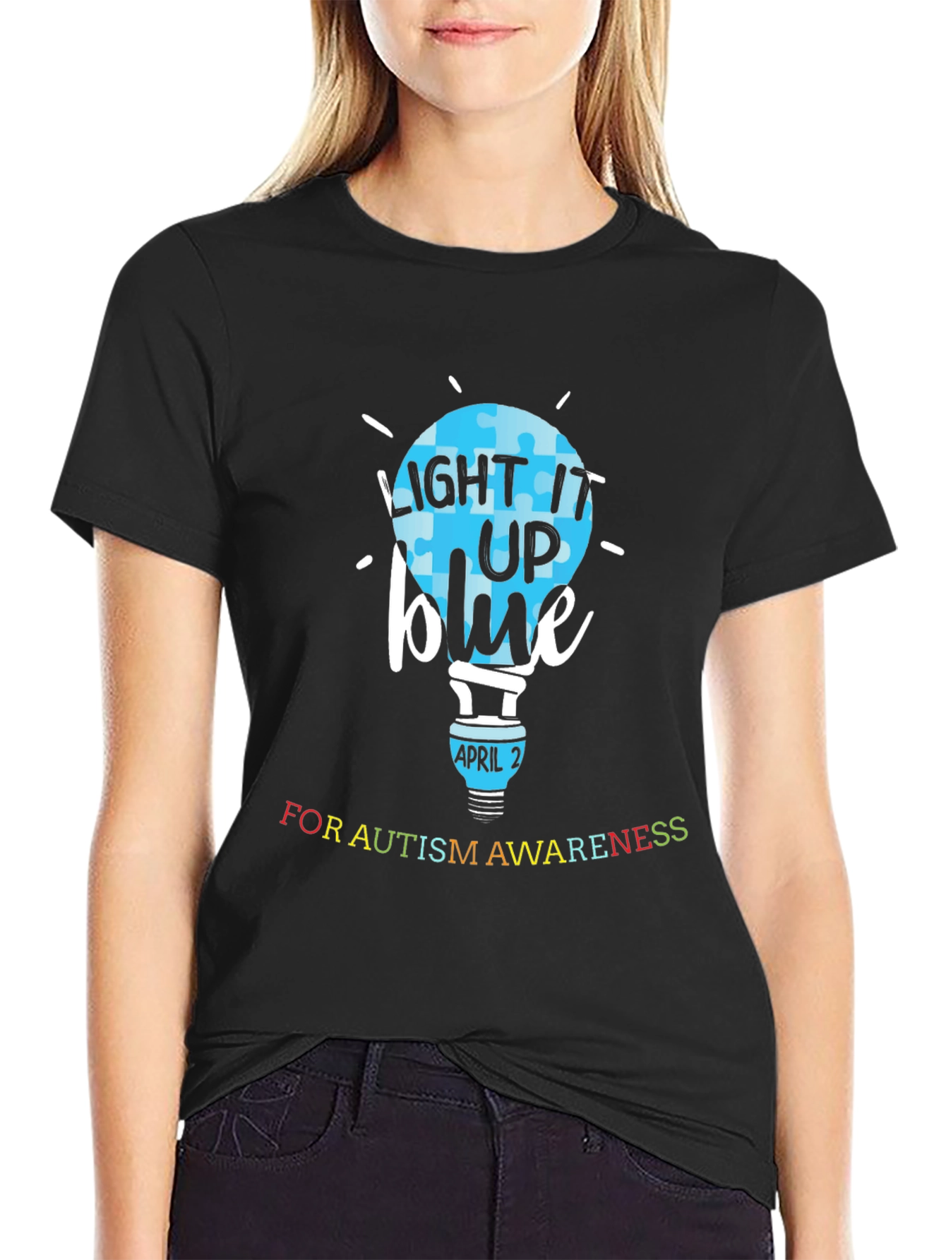 Autism Awareness T-Shirt - Light It Up Blue