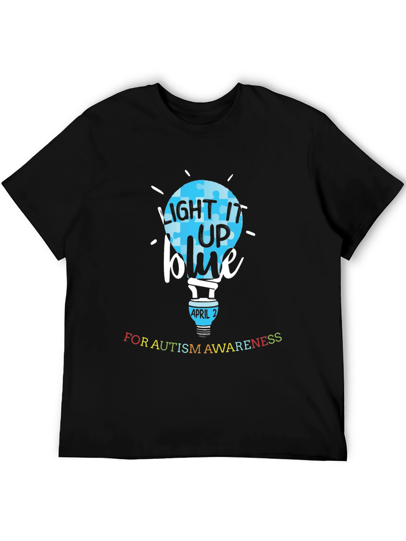 Autism Awareness T-Shirt - Light It Up Blue