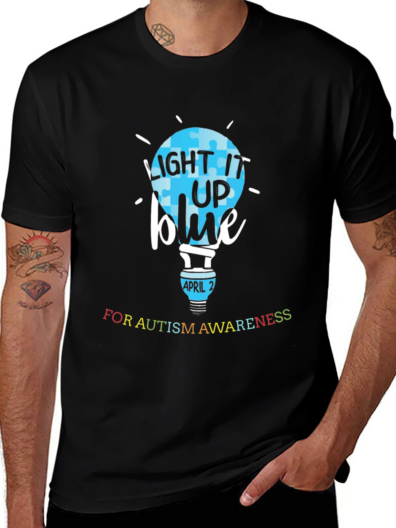 Autism Awareness T-Shirt - Light It Up Blue