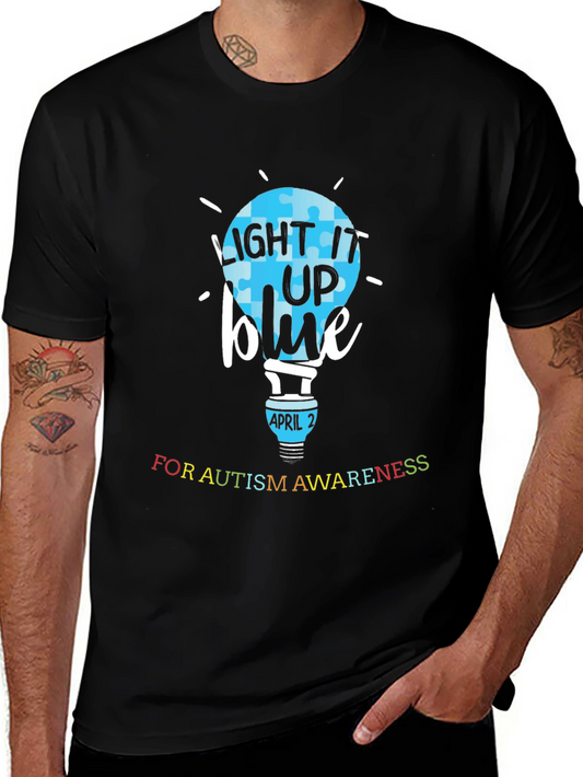 Autism Awareness T-Shirt - Light It Up Blue