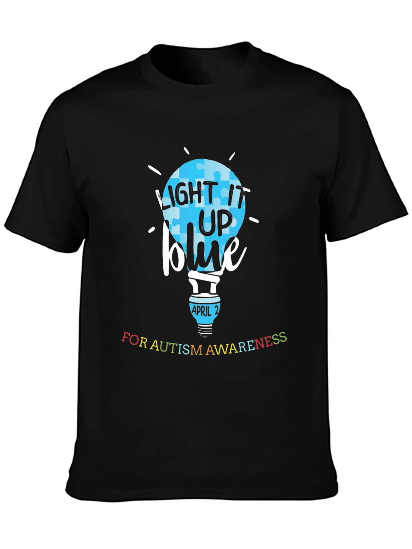Autism Awareness T-Shirt - Light It Up Blue