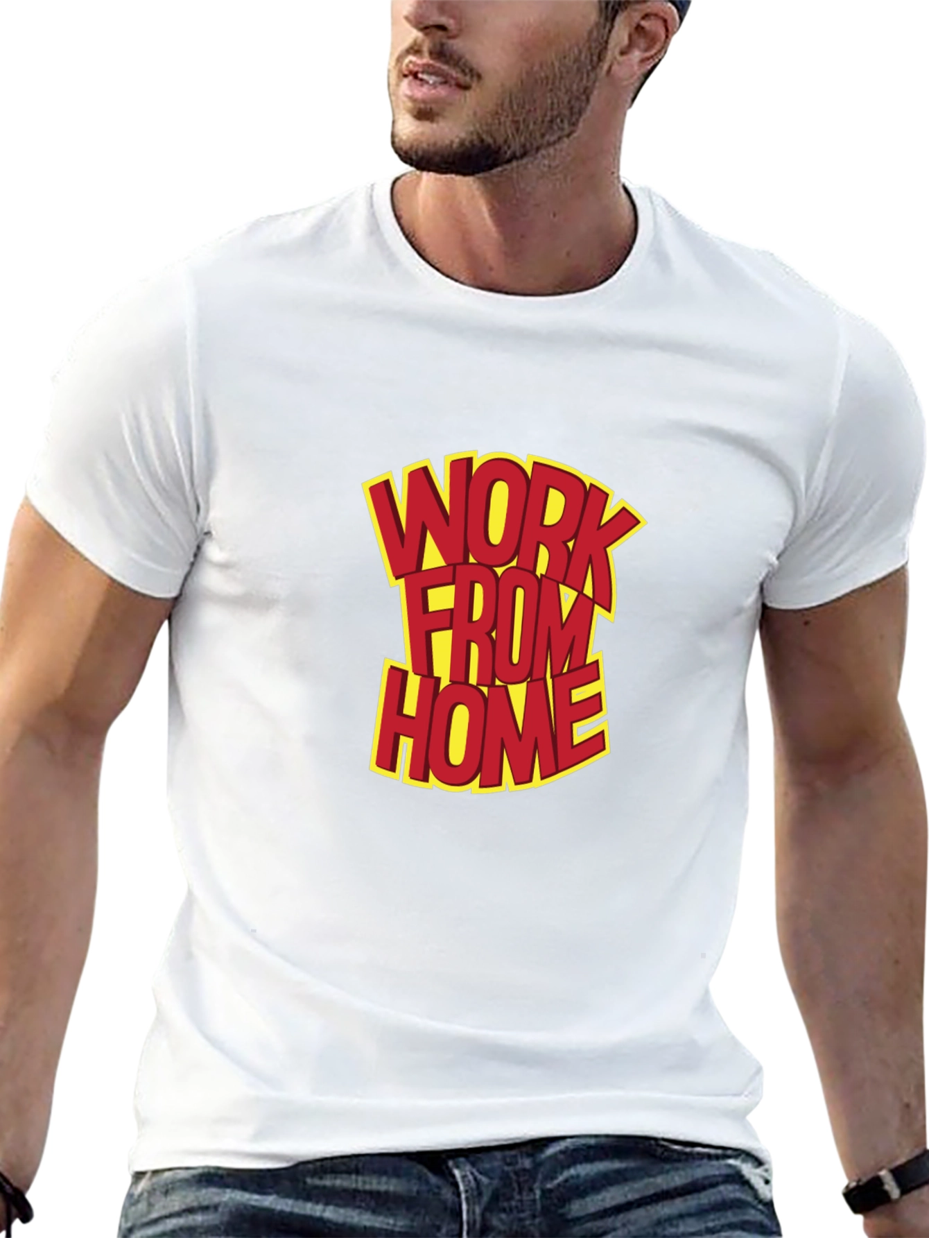 Work From Home Graphic Tee - Black