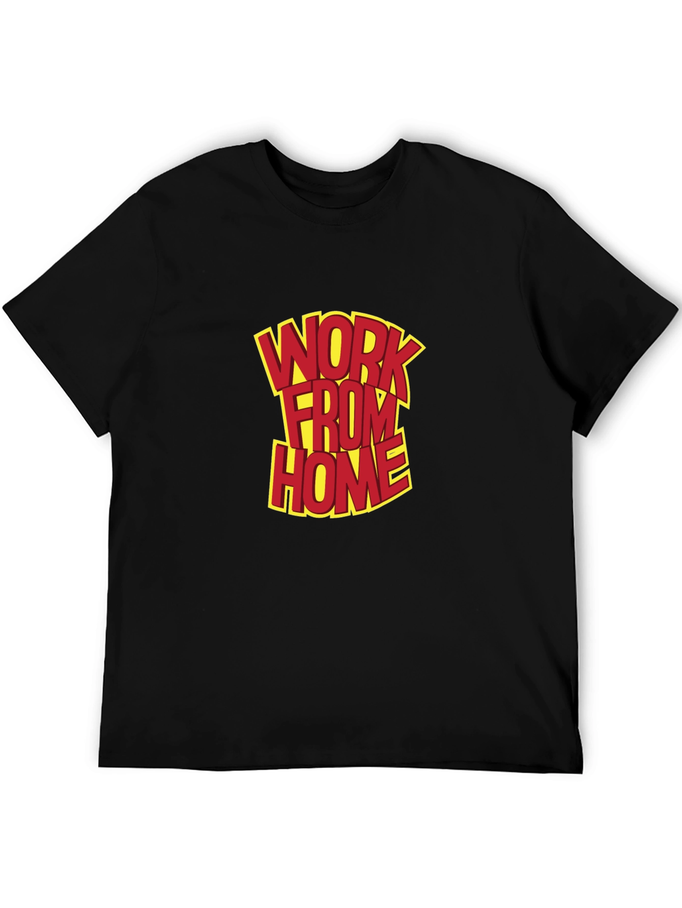Work From Home Graphic Tee - Black