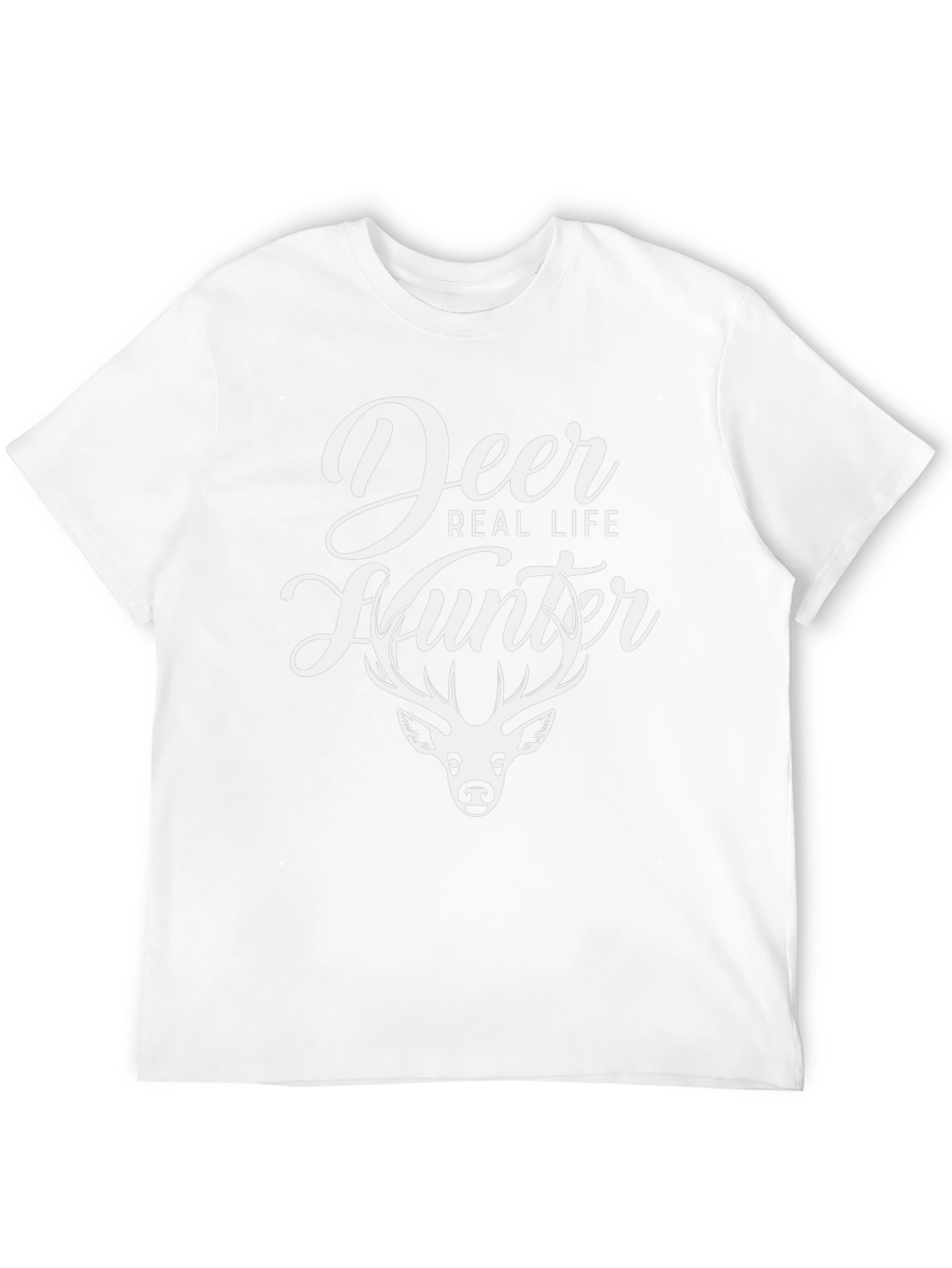 Deer Hunter Graphic Tee - Black Cotton Shirt