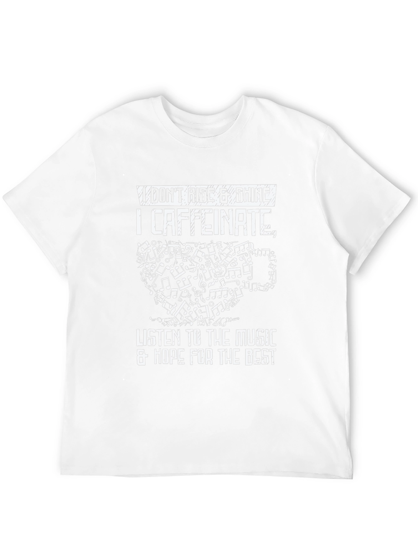 Caffeine Music T-Shirt - Rise & Shine Alternative