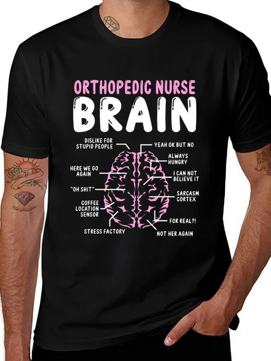 Orthopedic Nurse Brain Anatomy T-Shirt