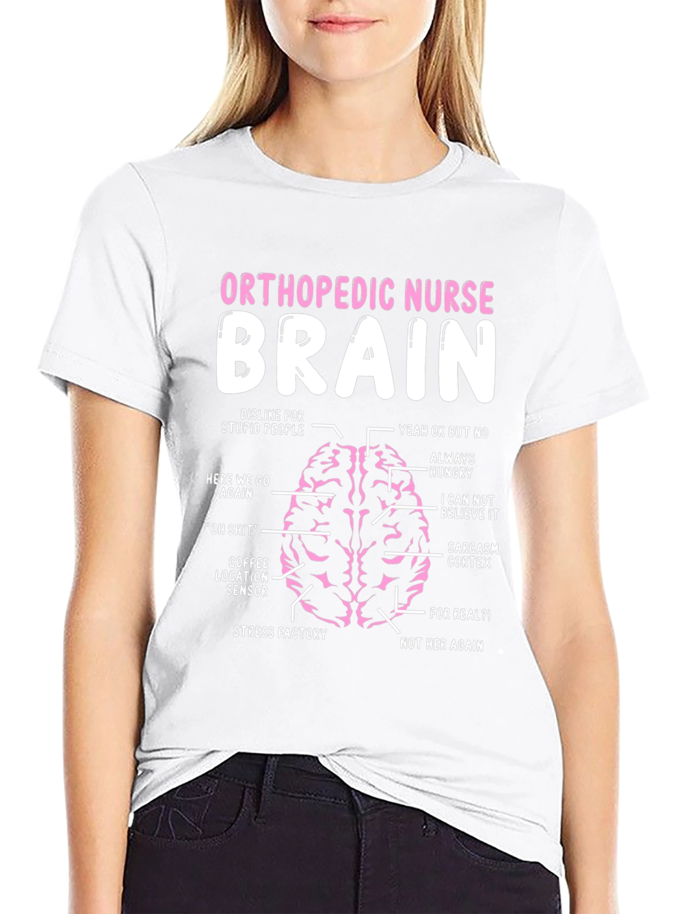 Orthopedic Nurse Brain Anatomy T-Shirt