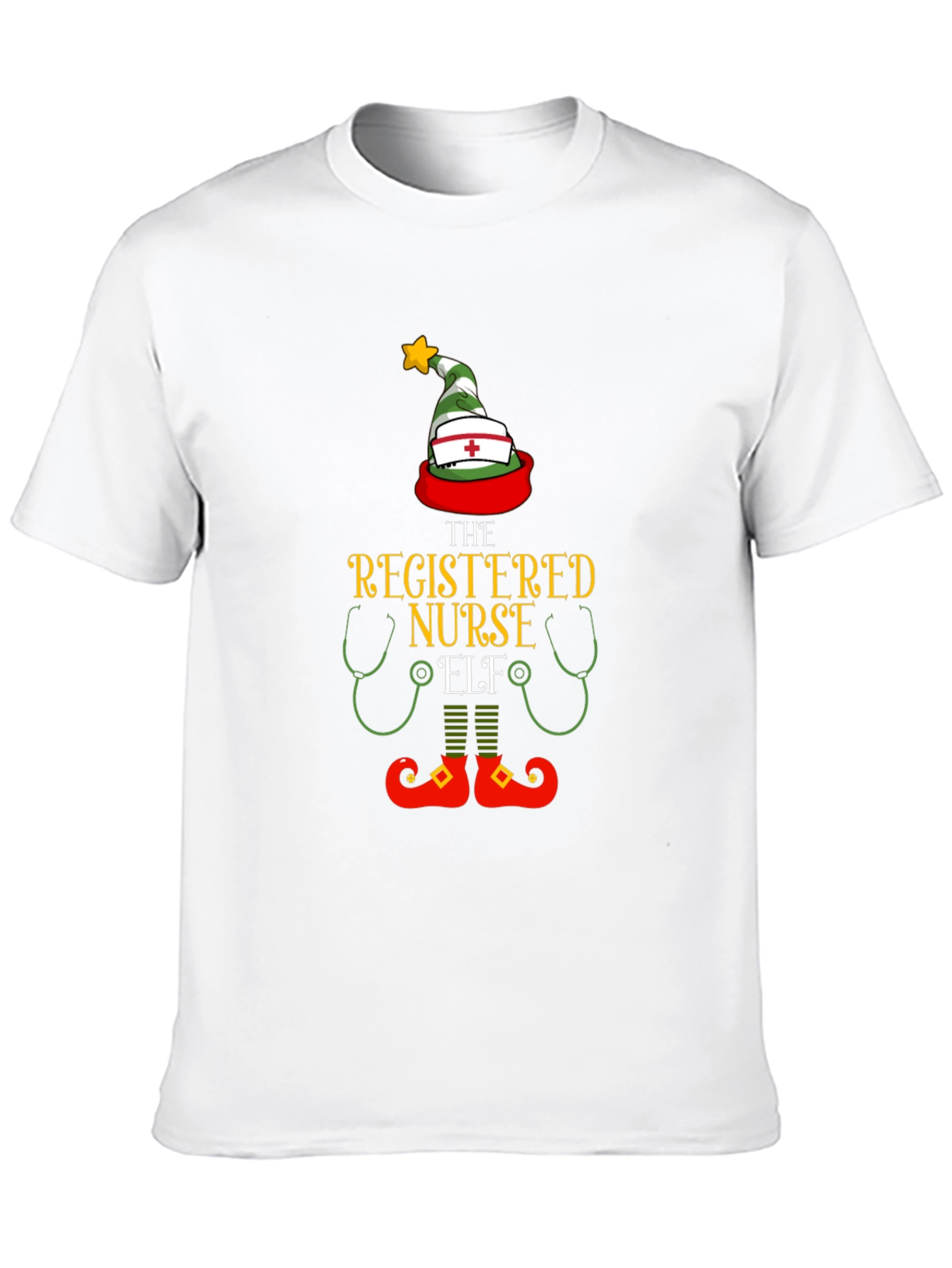 Registered Nurse Elf Holiday T-Shirt