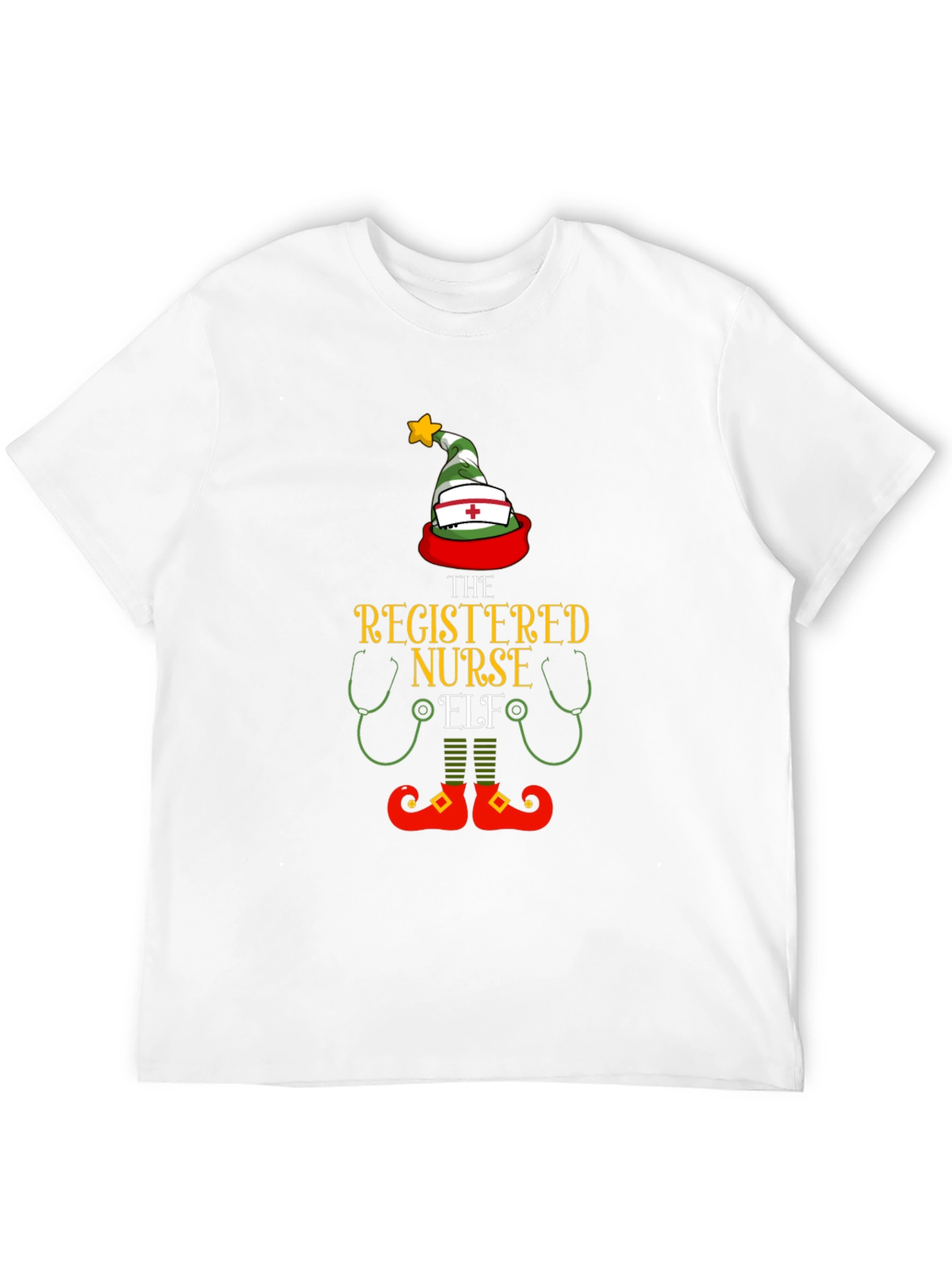 Registered Nurse Elf Holiday T-Shirt
