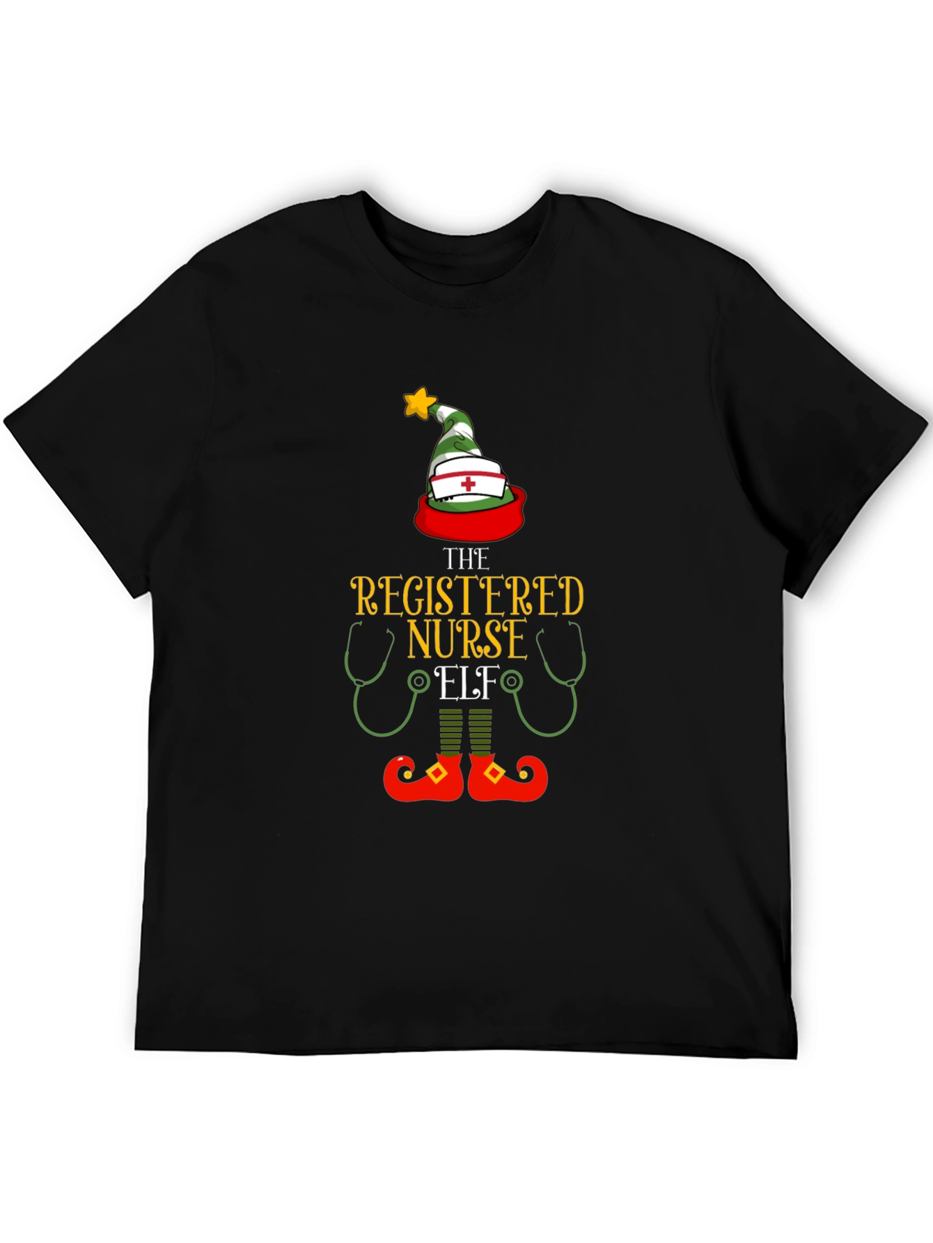 Registered Nurse Elf Holiday T-Shirt