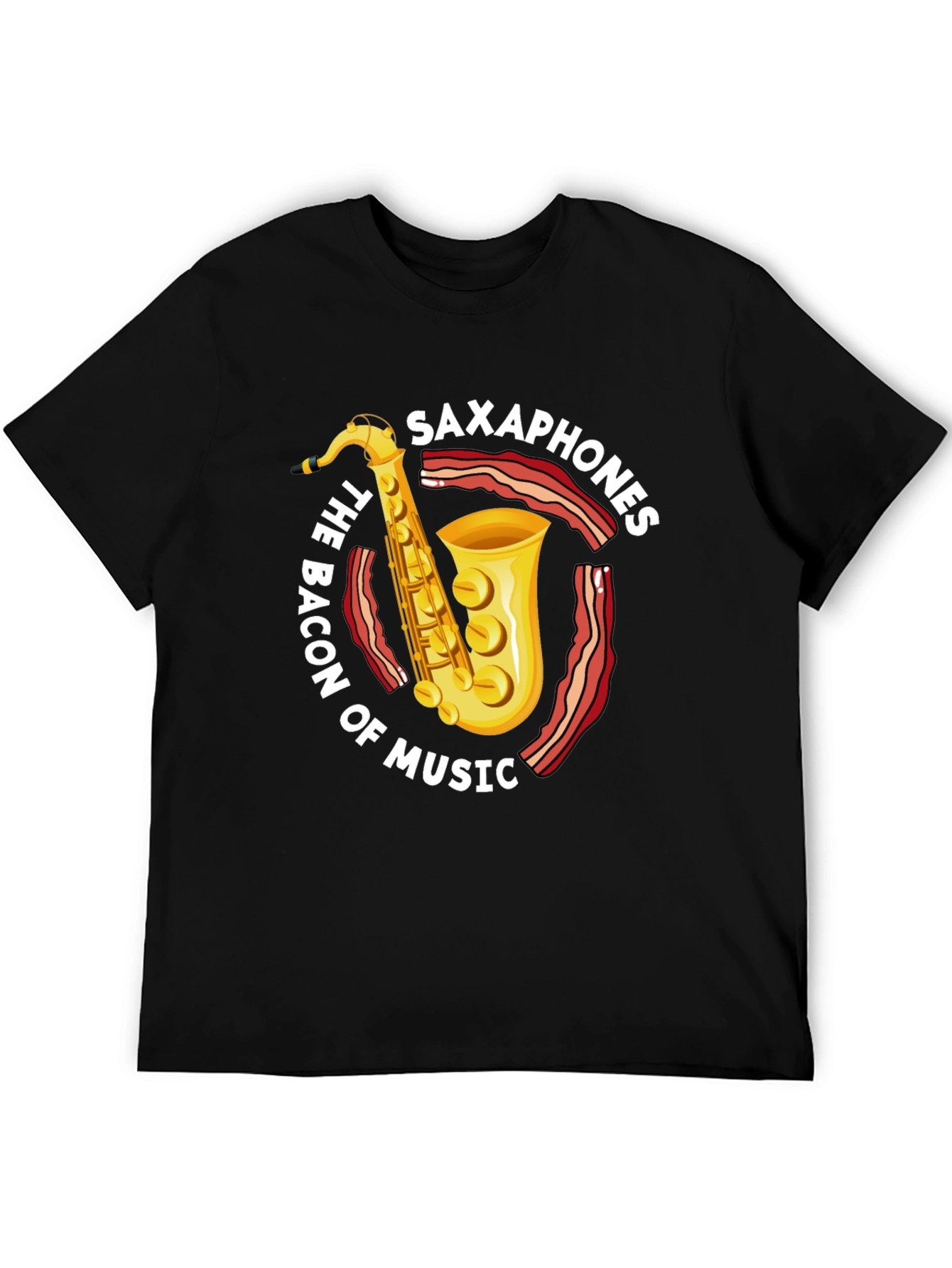 Saxophone & Bacon Music Lover T-Shirt