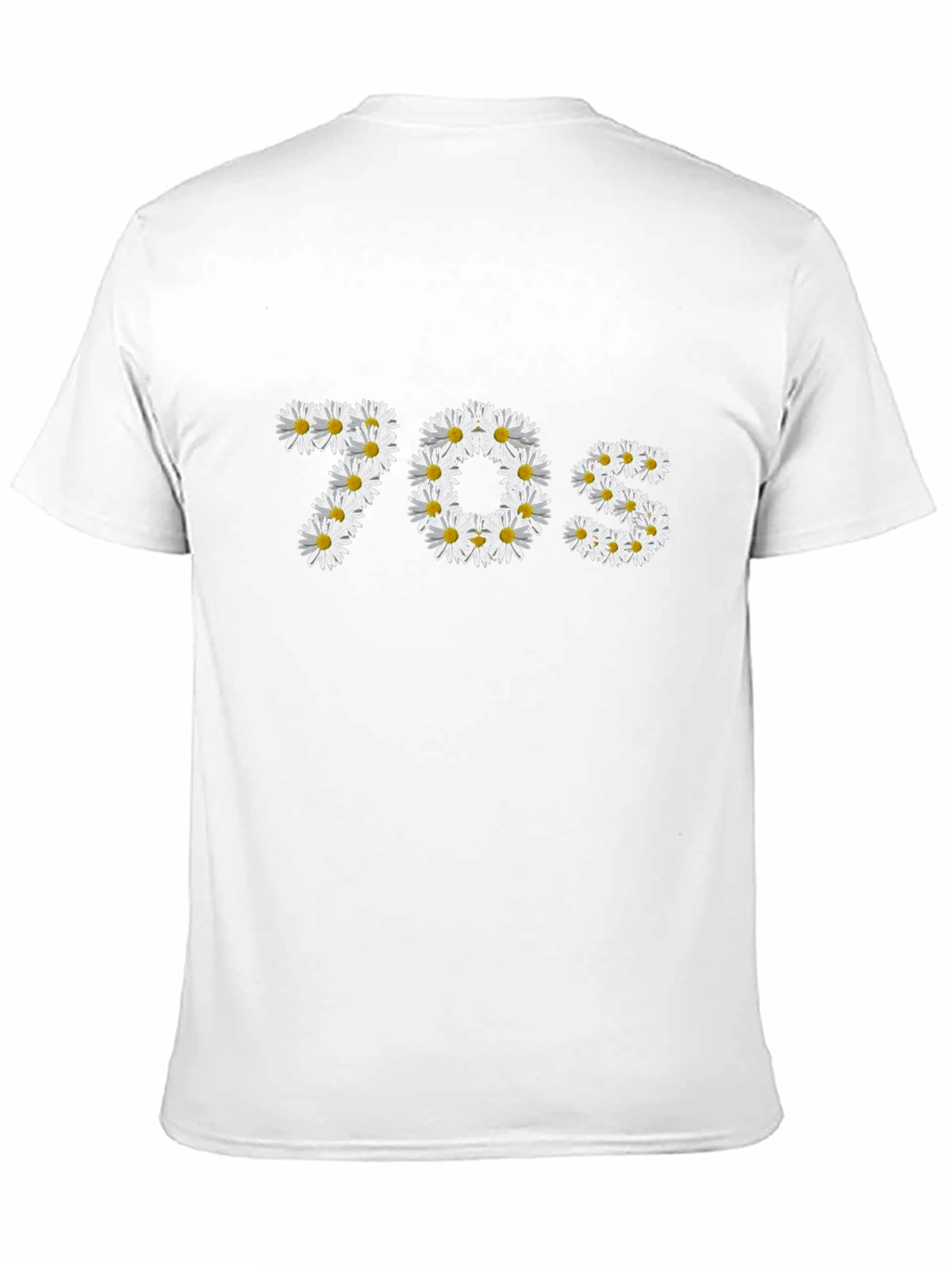 70s Daisy Graphic Black T-Shirt