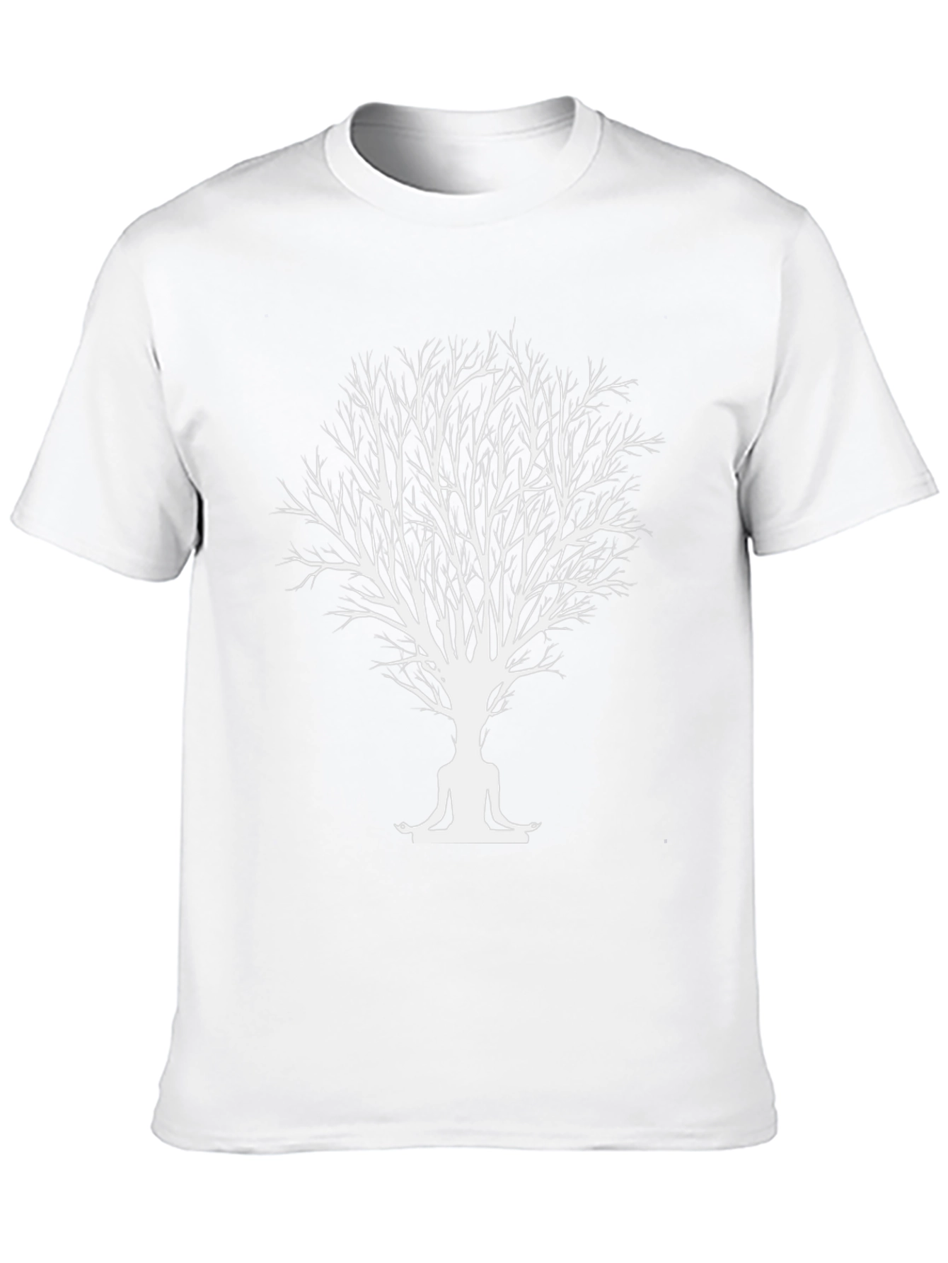 Zen Tree Meditation T-Shirt - Black