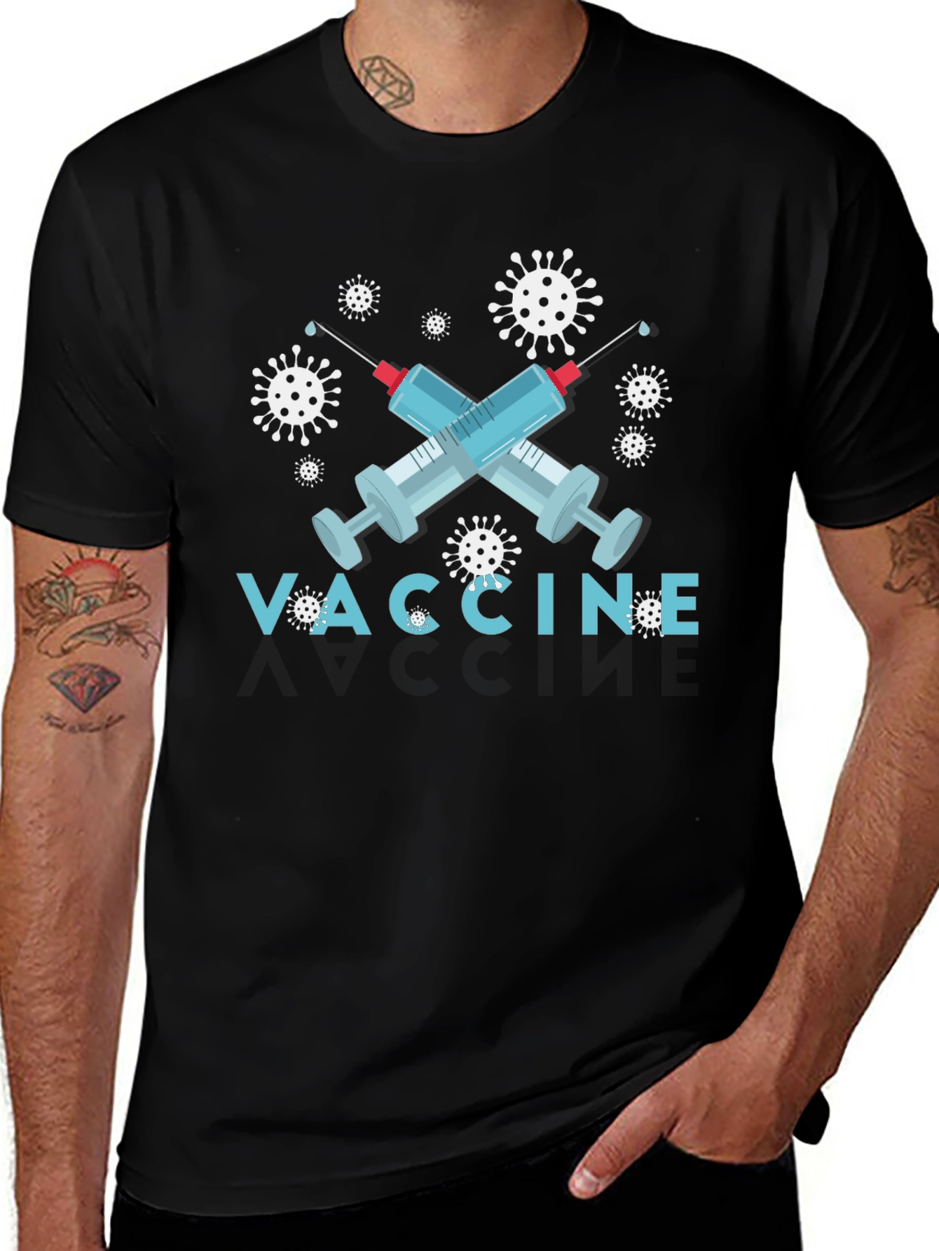 Vaccine Graphic Tee - Unisex Virus Protection T-Shirt