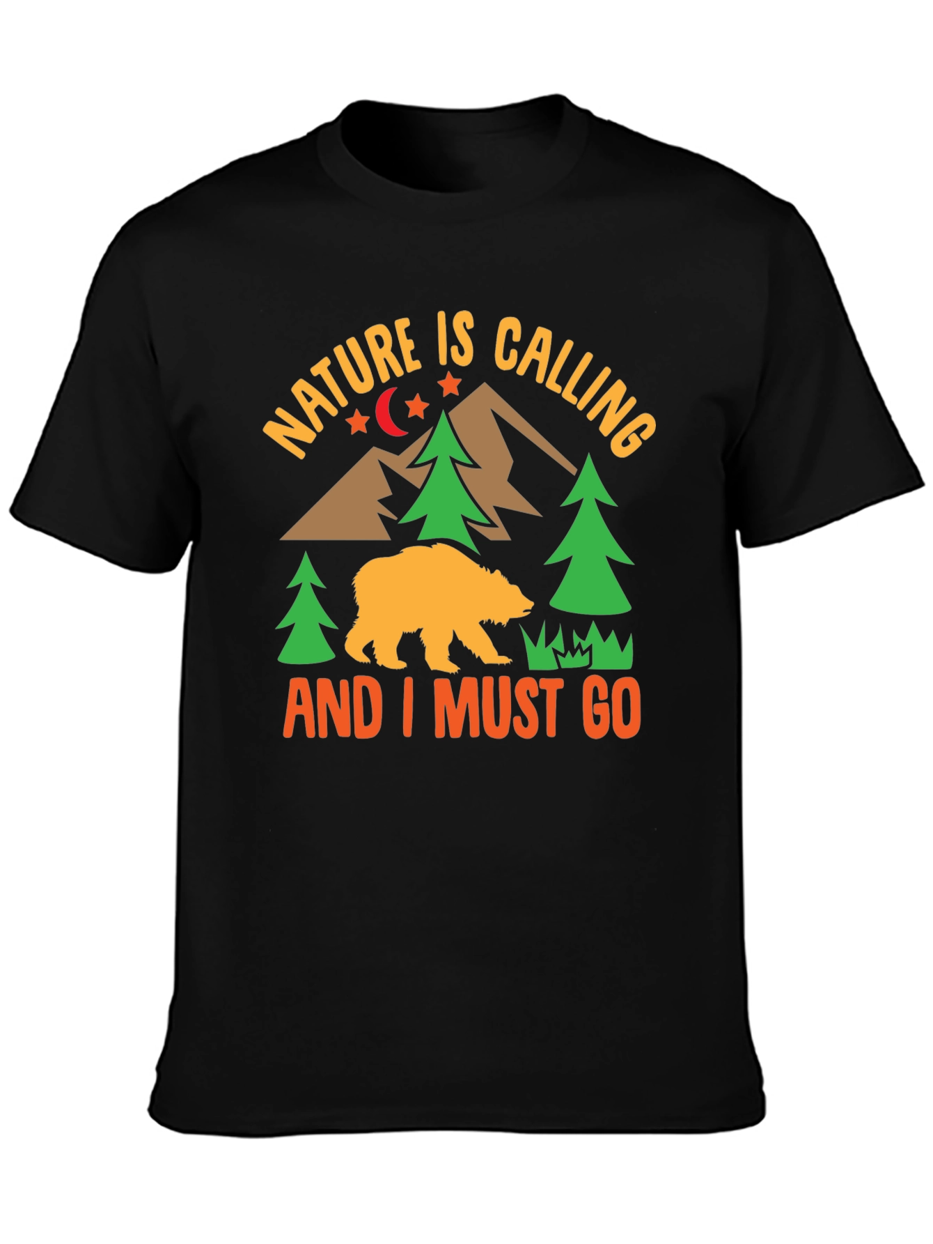 Nature Calling Mens Graphic T-Shirt