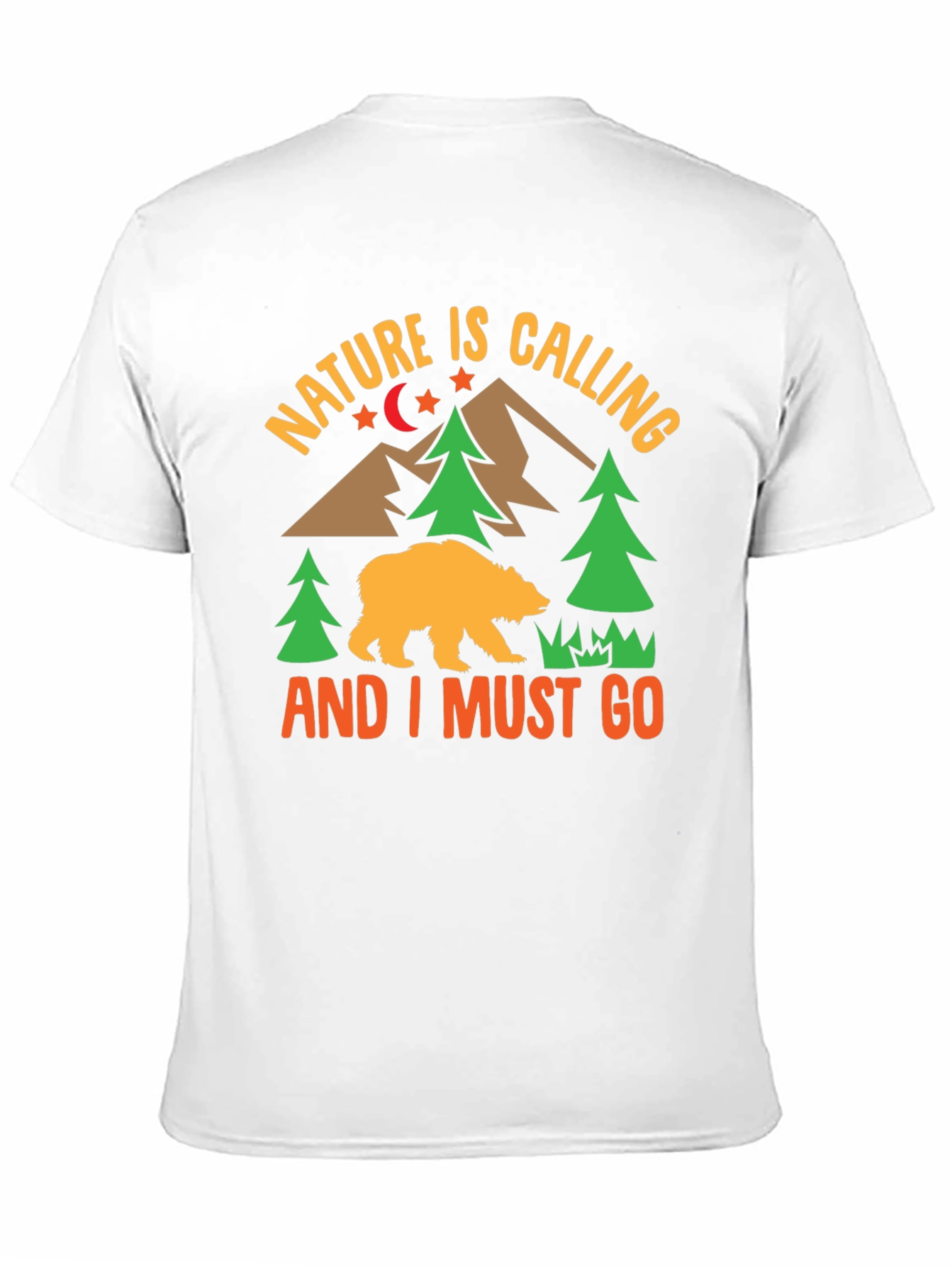 Nature Calling Mens Graphic T-Shirt