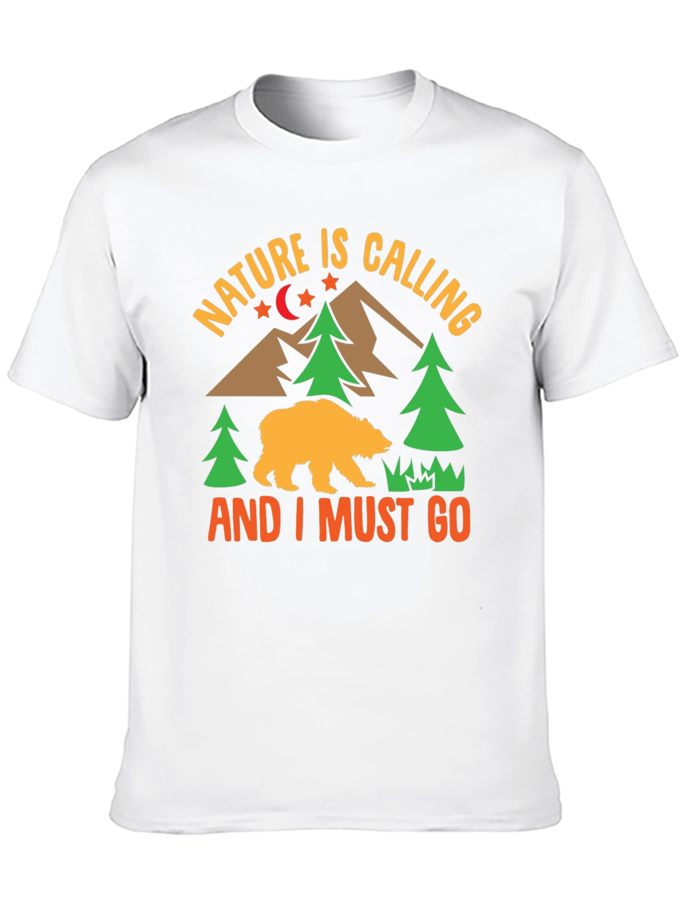 Nature Calling Mens Graphic T-Shirt