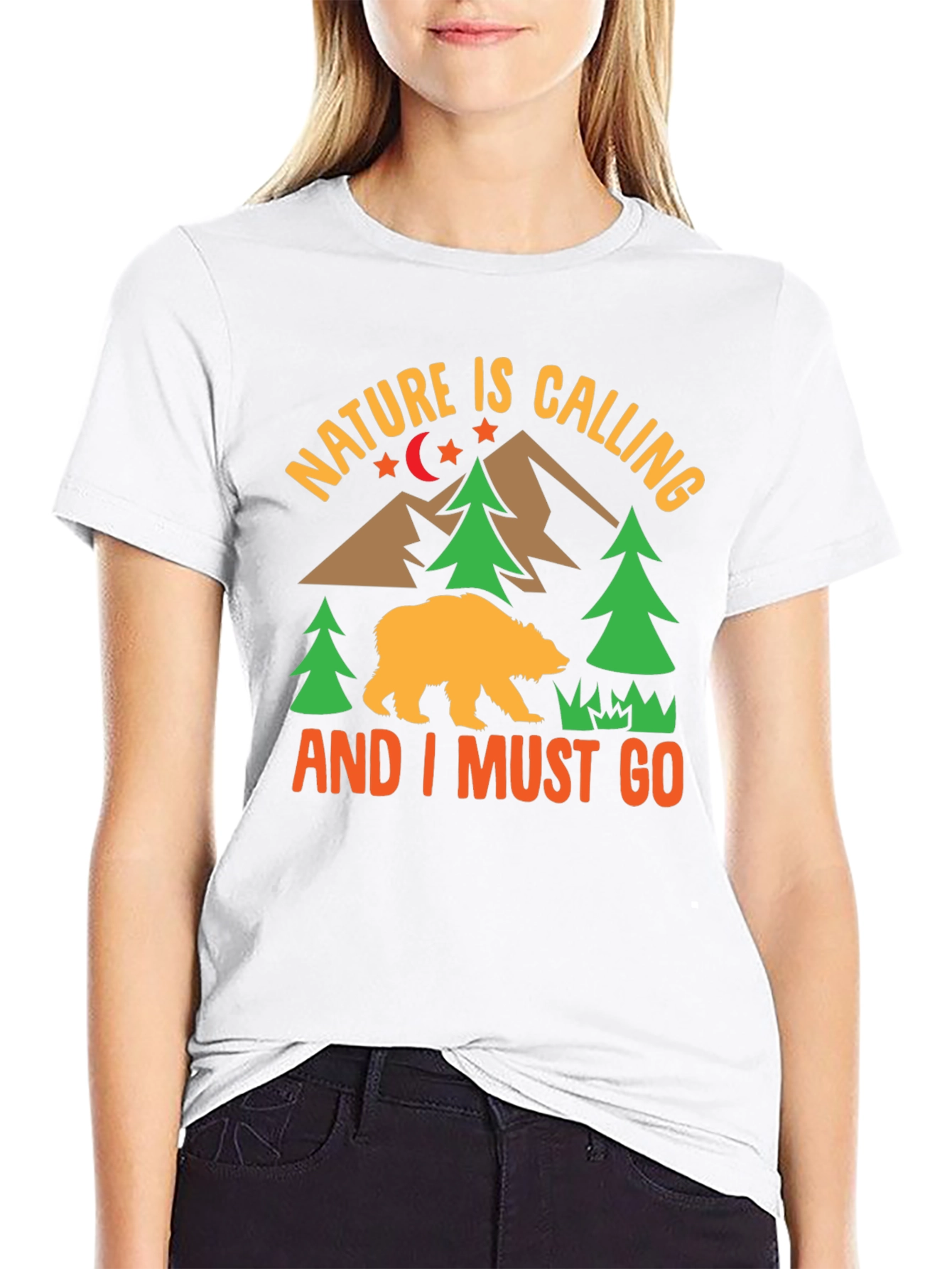 Nature Calling Mens Graphic T-Shirt